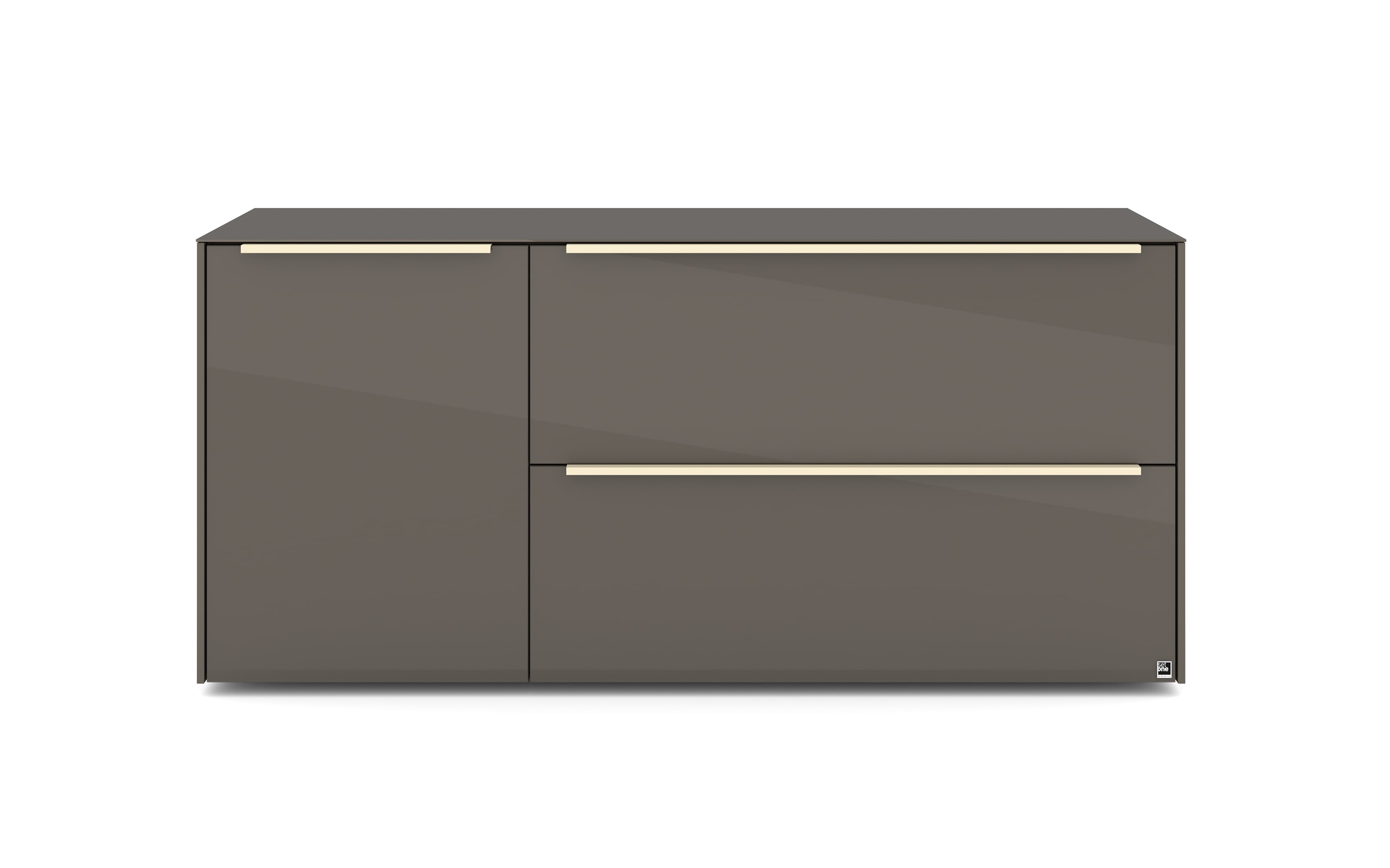 Lowboard Reno, anthrazit/kaschmir