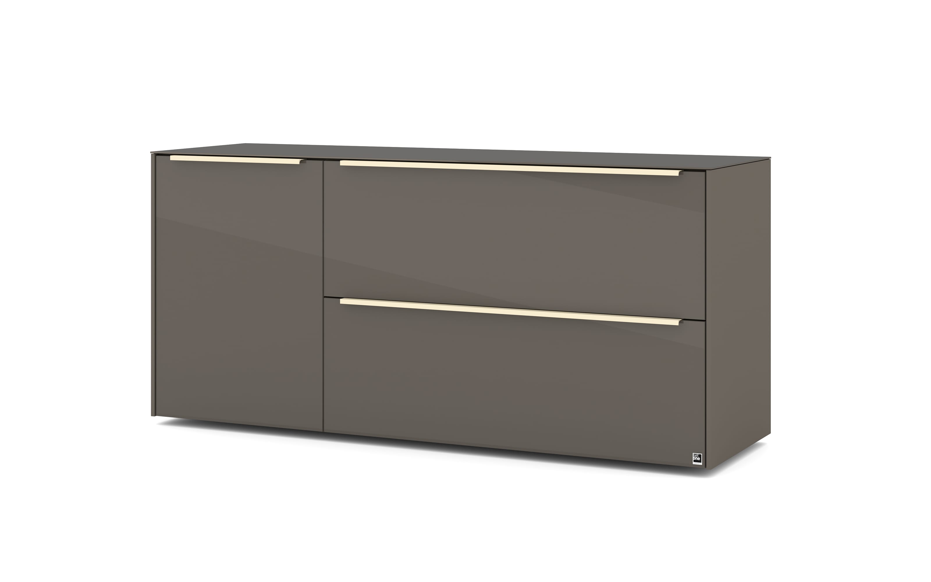 Lowboard Reno, anthrazit/kaschmir