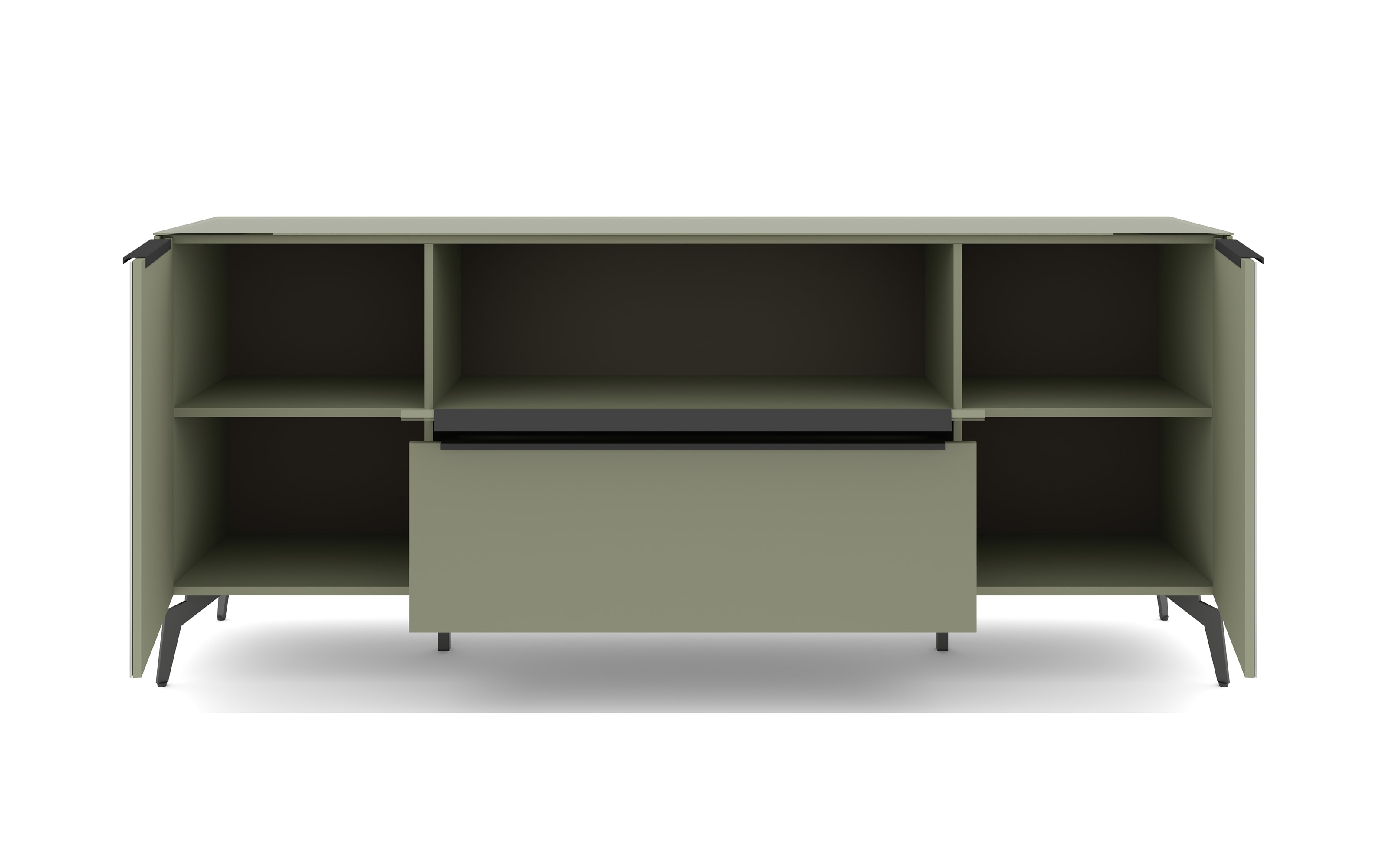 Lowboard Reno, olivgrün/Graphit