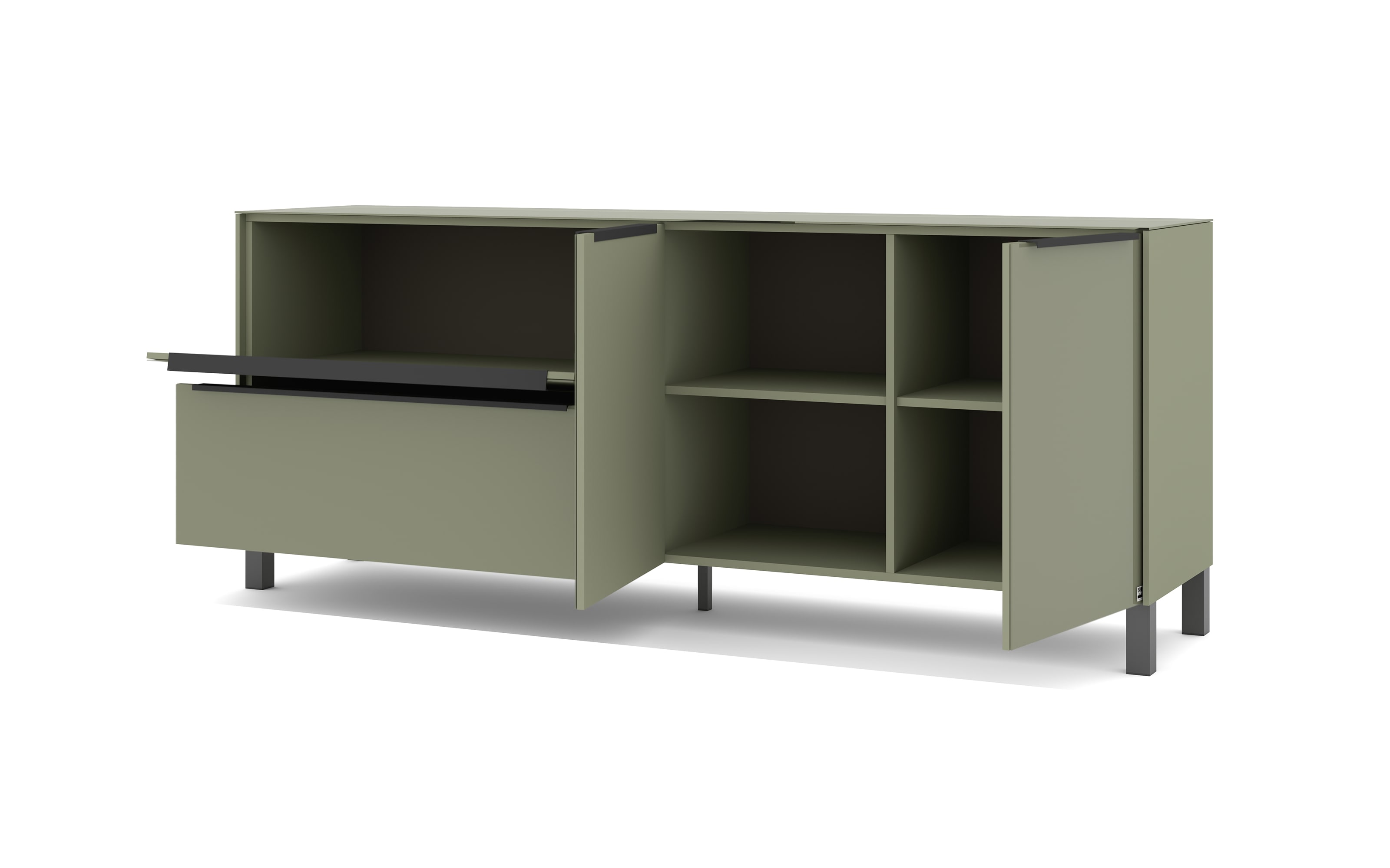 Lowboard Reno, olivgrün/graphit