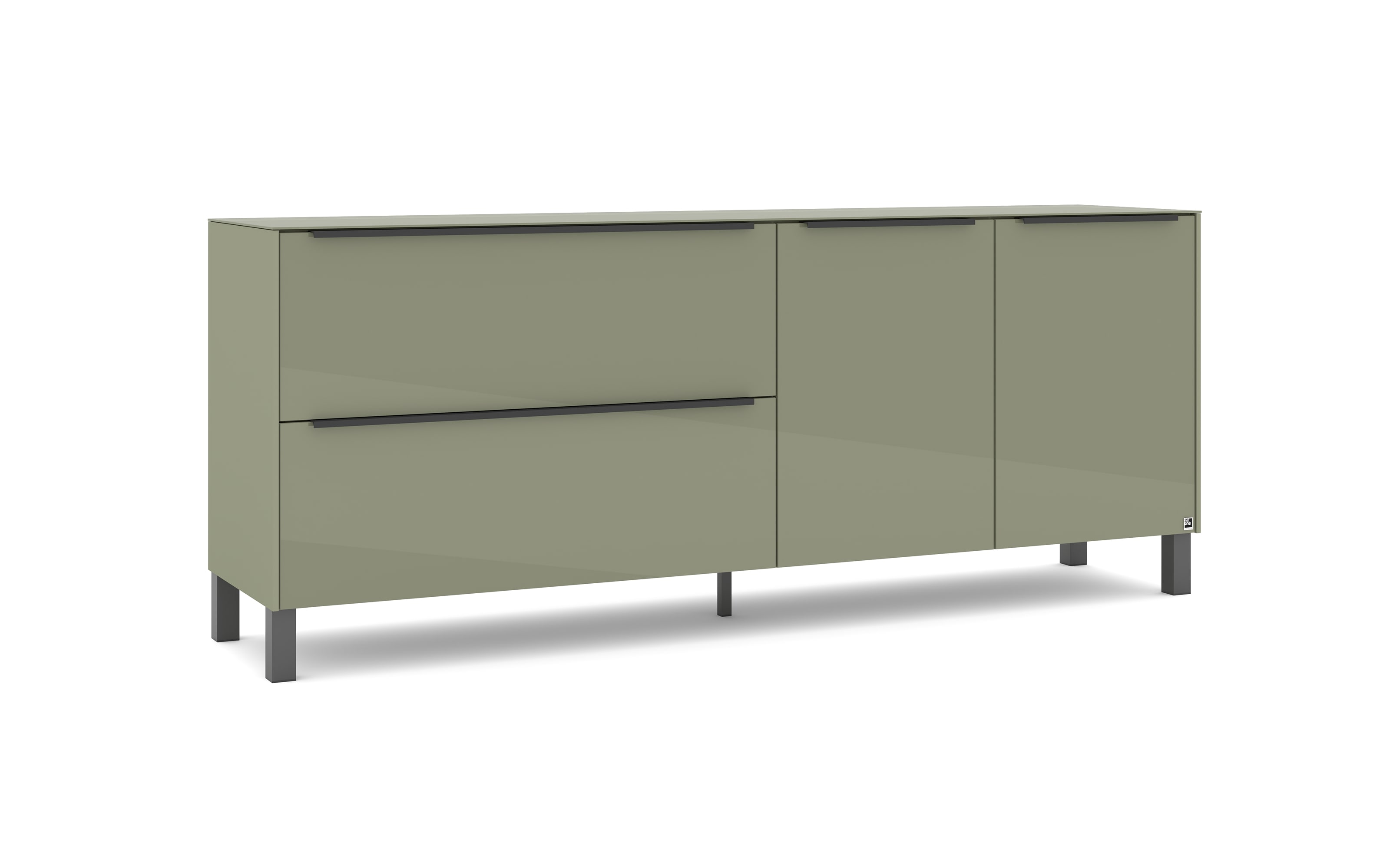 Lowboard Reno, olivgrün/graphit