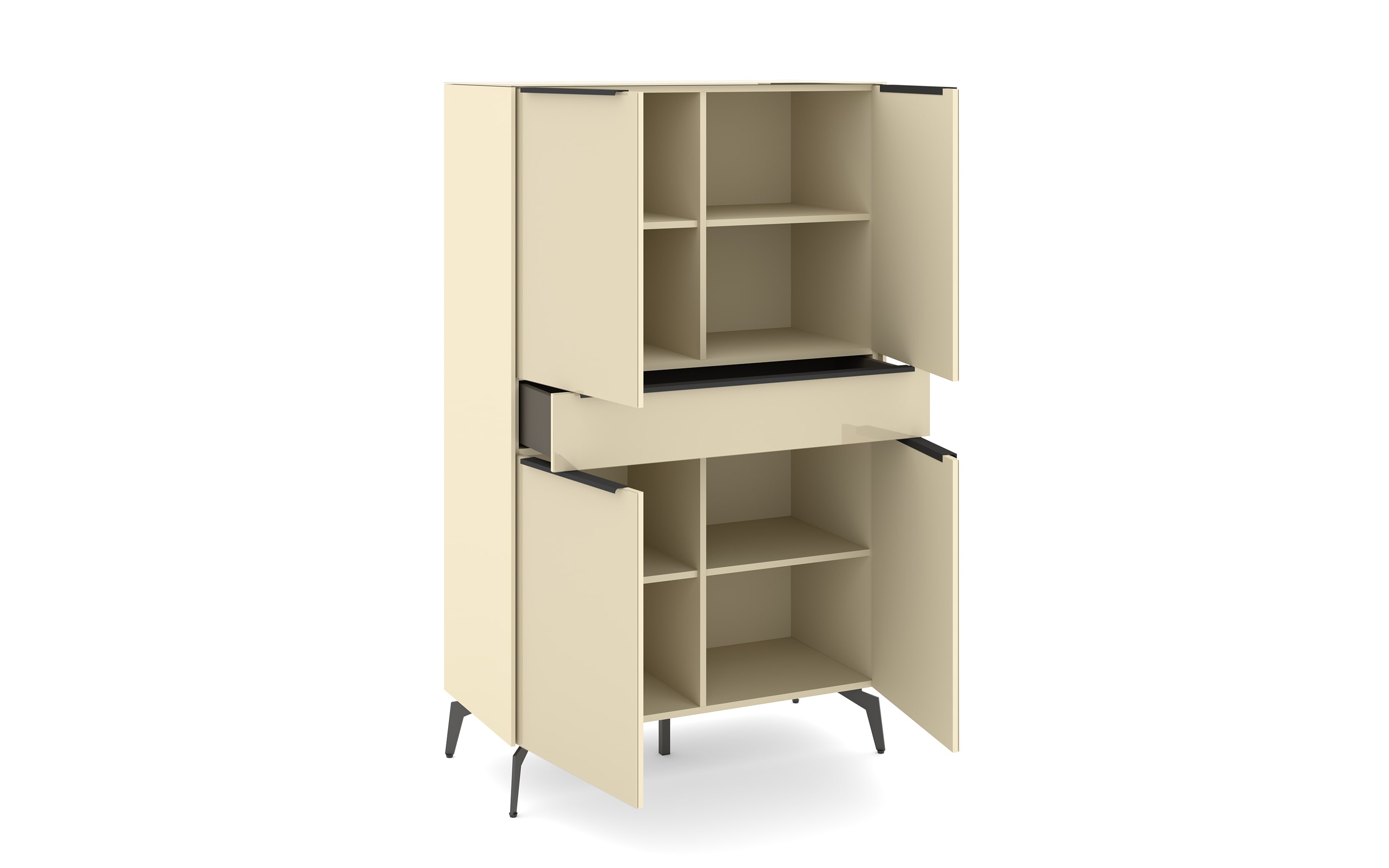 Highboard Reno, kaschmir/graphit