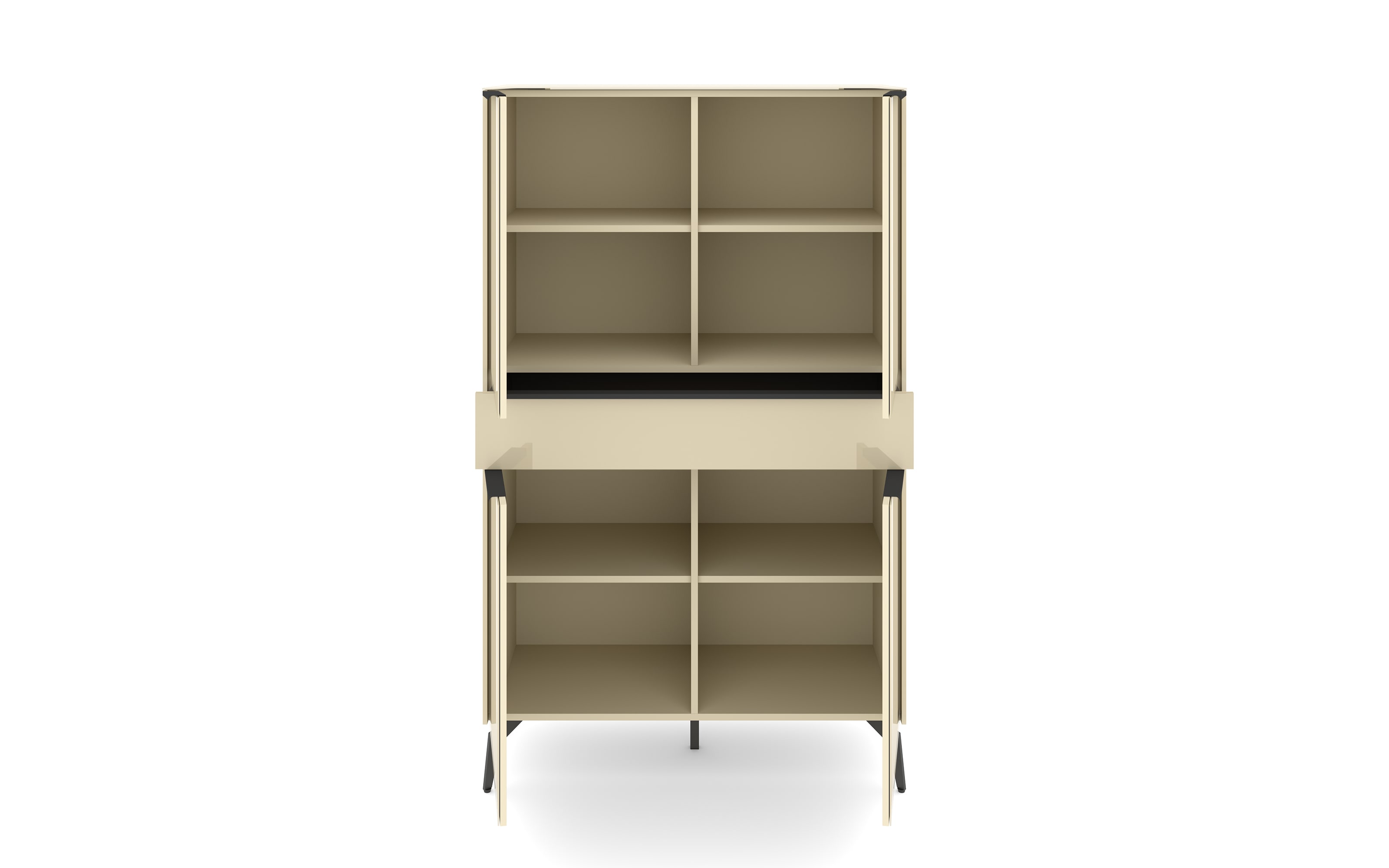 Highboard Reno, kaschmir/graphit