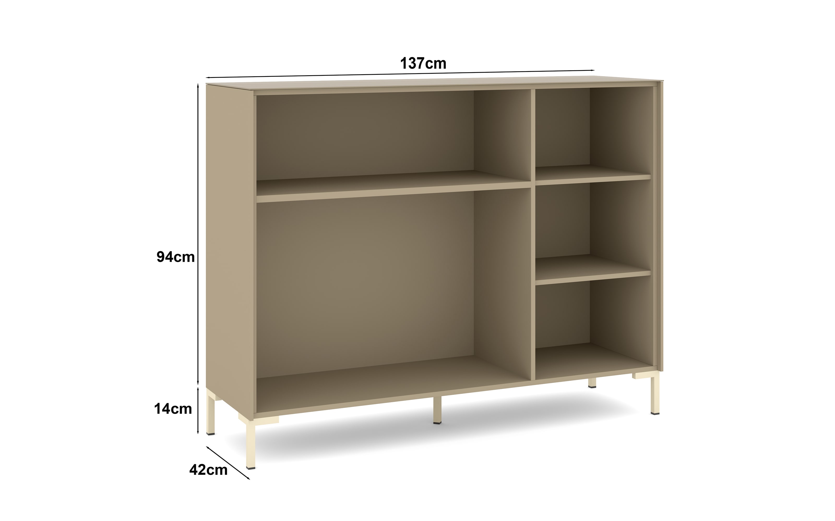 Kommode Reno, taupe/kaschmir