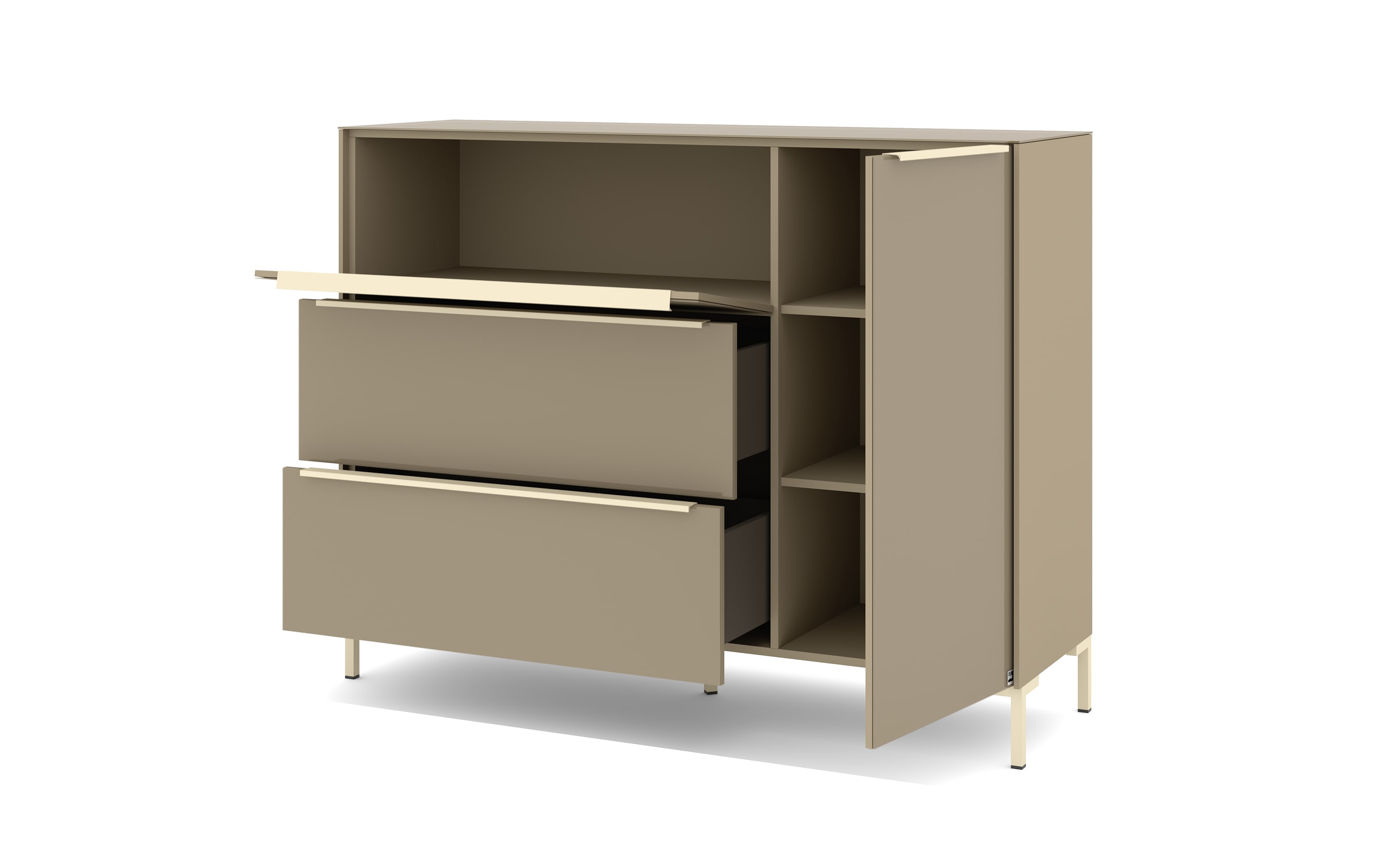 Kommode Reno, taupe/kaschmir