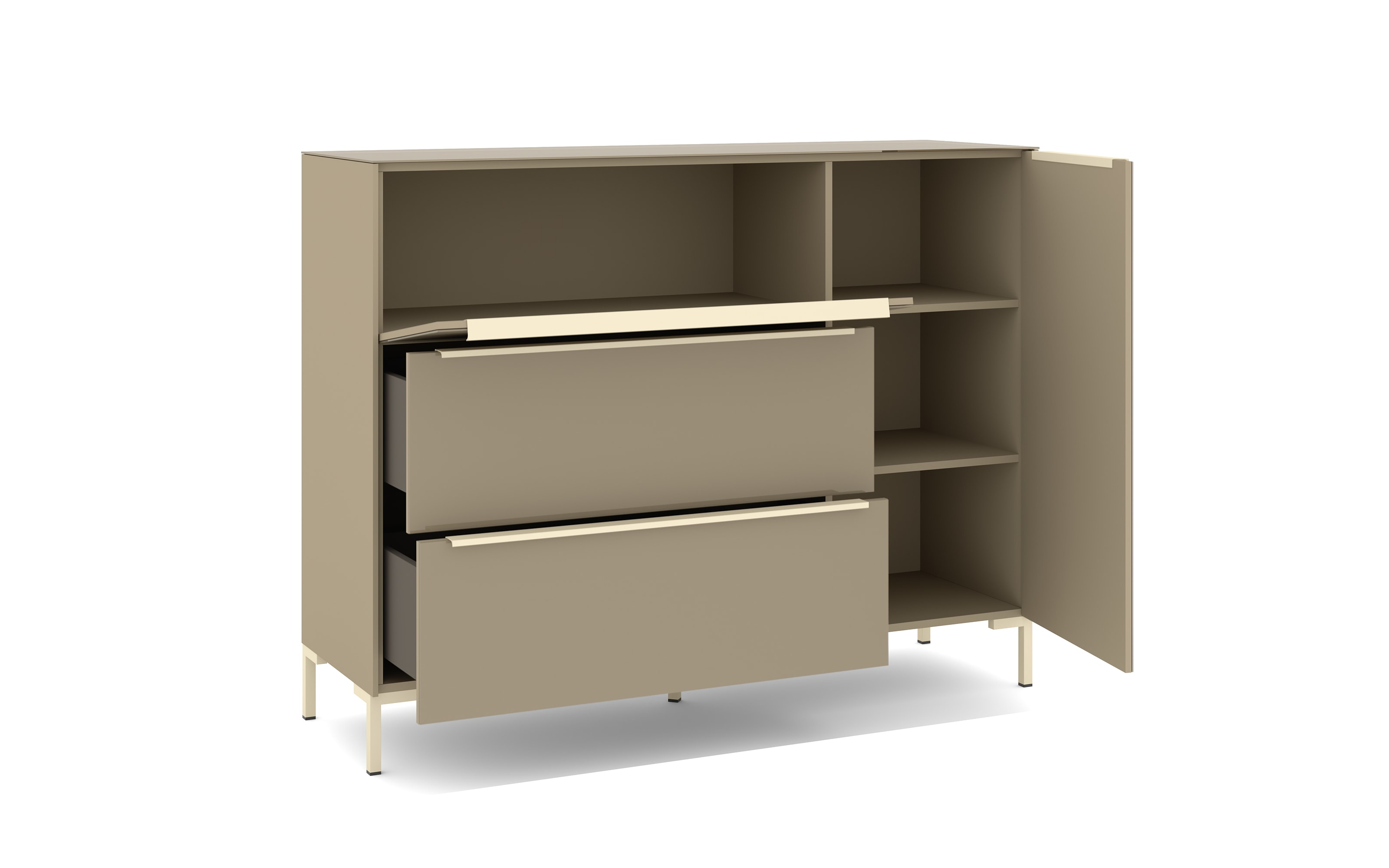 Kommode Reno, taupe/kaschmir