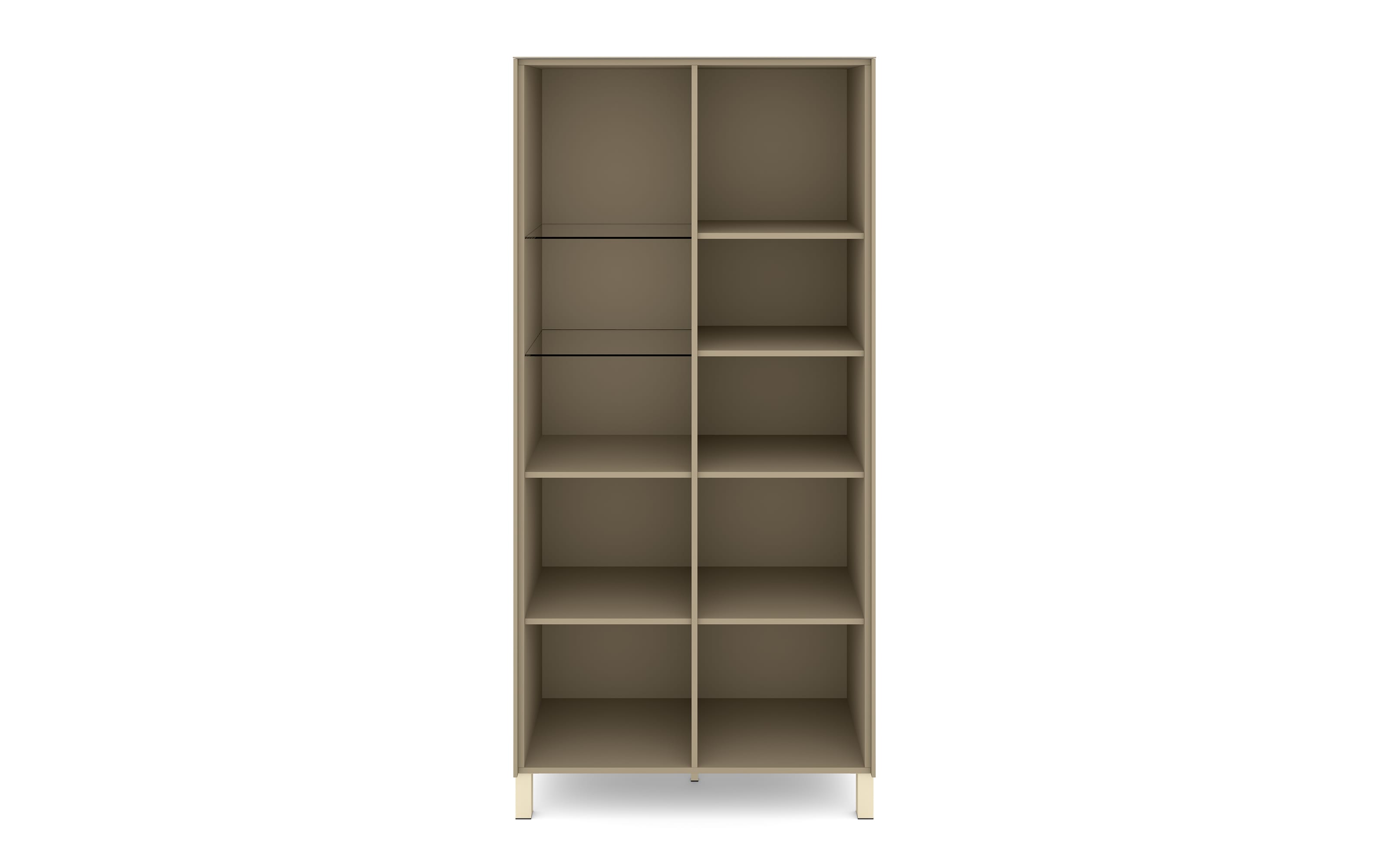 Vitrinenschrank Reno, taupe/kaschmir