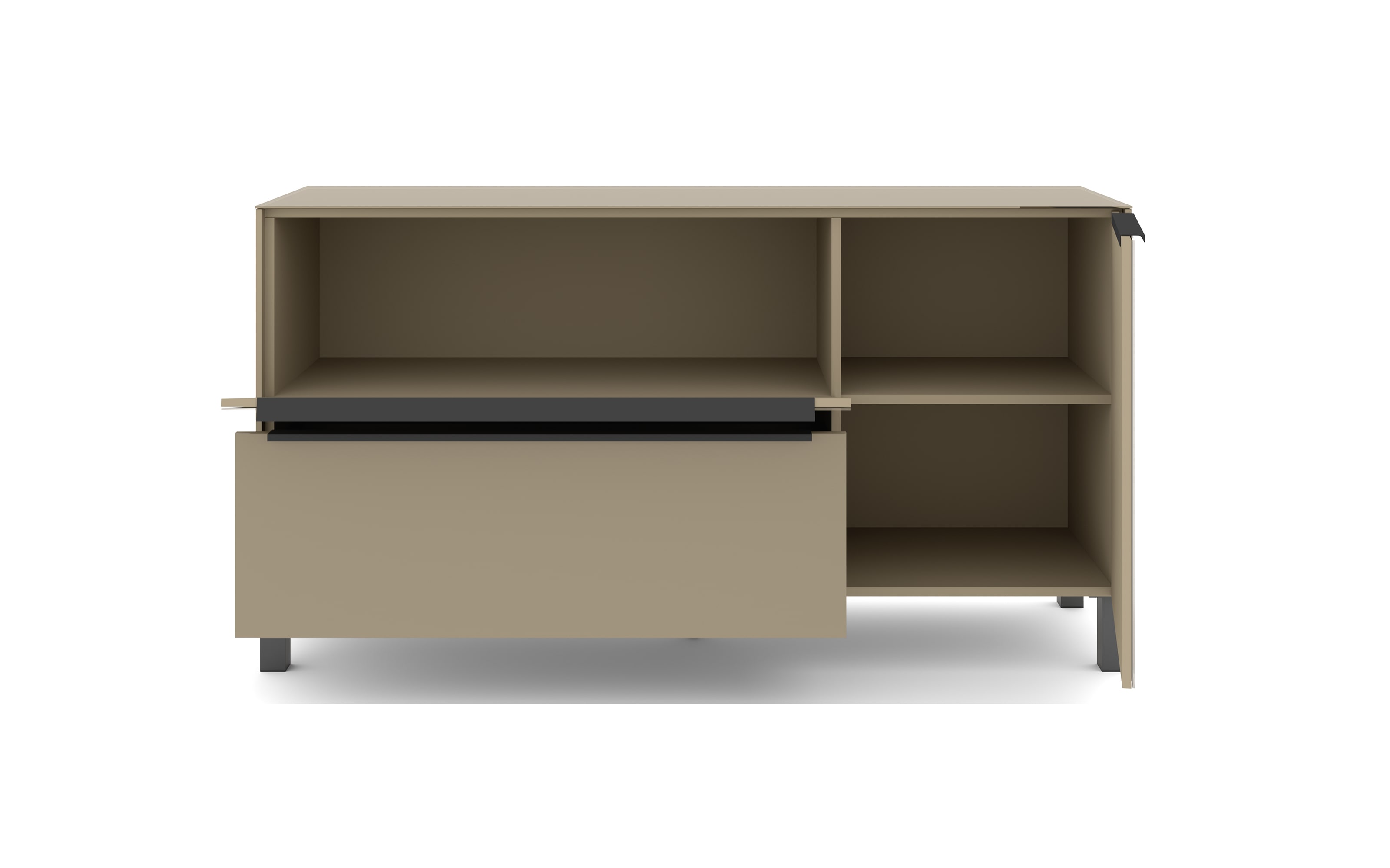 Lowboard Reno, taupe/graphit