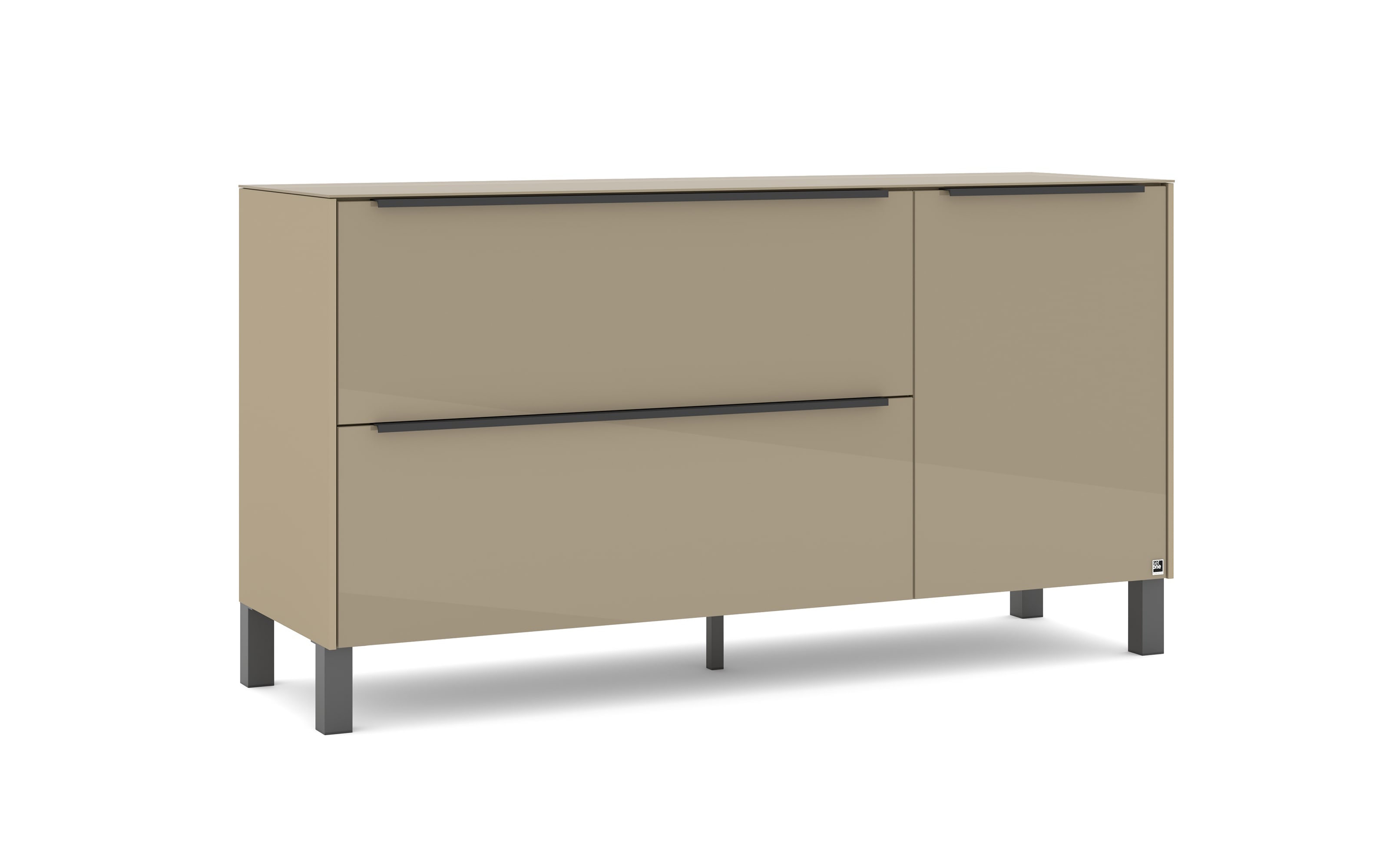 Lowboard Reno, taupe/graphit