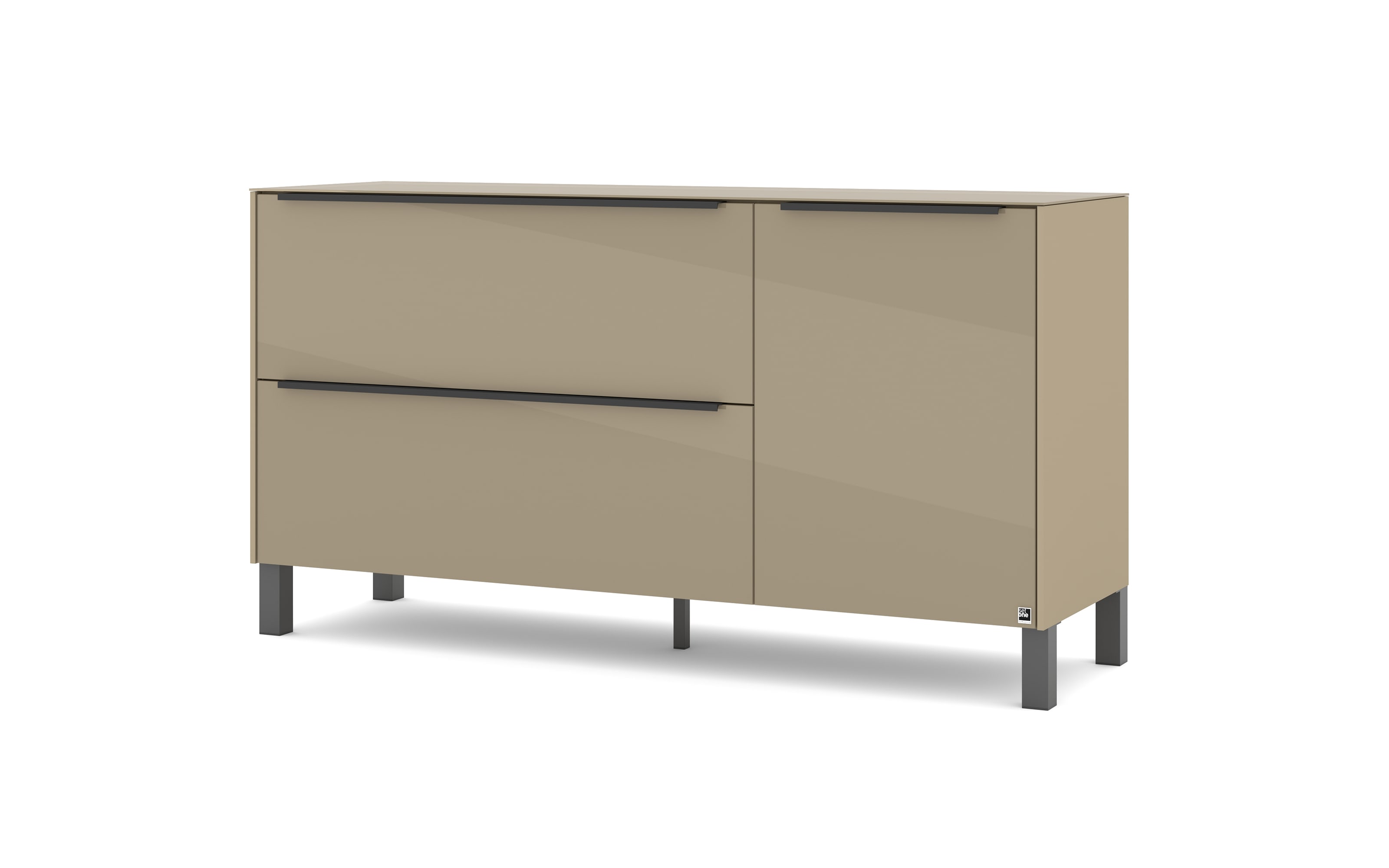 Lowboard Reno, taupe/graphit