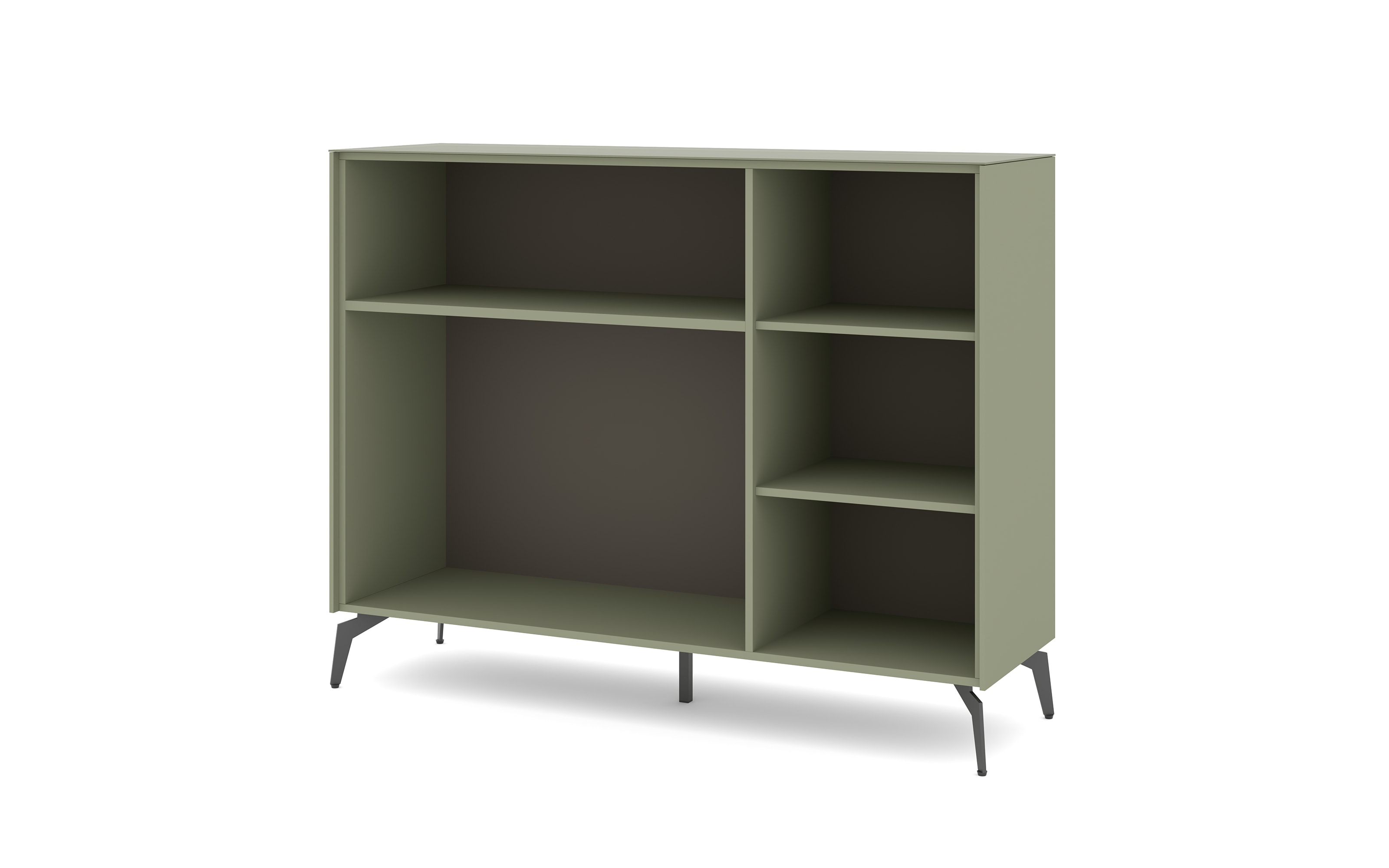 Kommode Reno, olivgrün/graphit