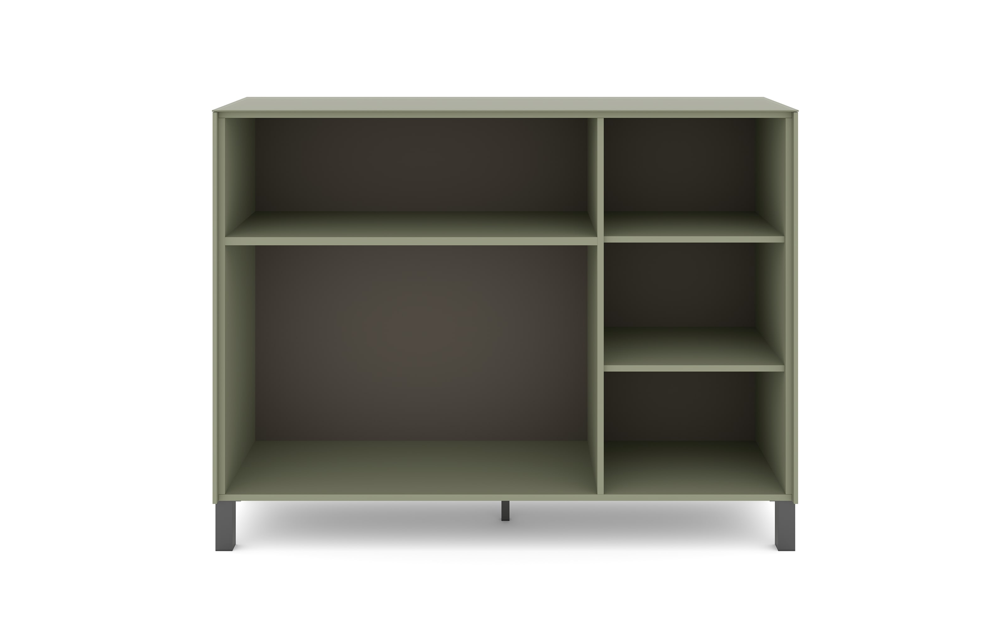 Kommode Reno, olivgrün/graphit