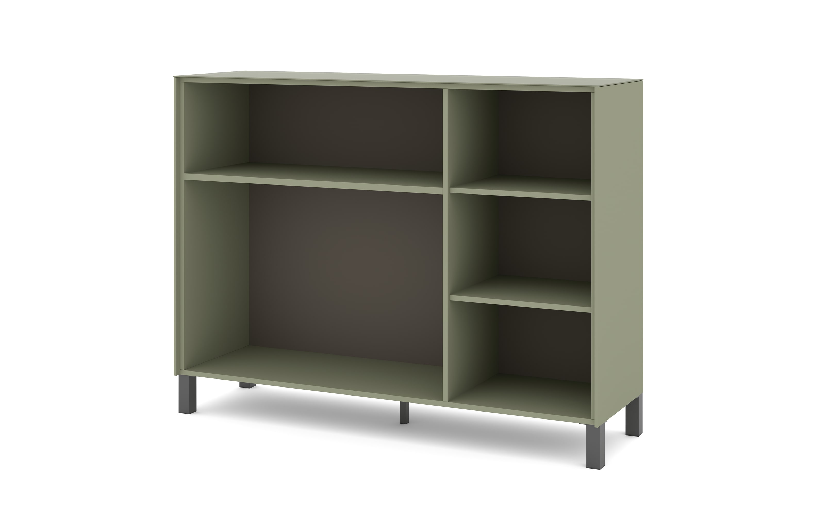 Kommode Reno, olivgrün/graphit