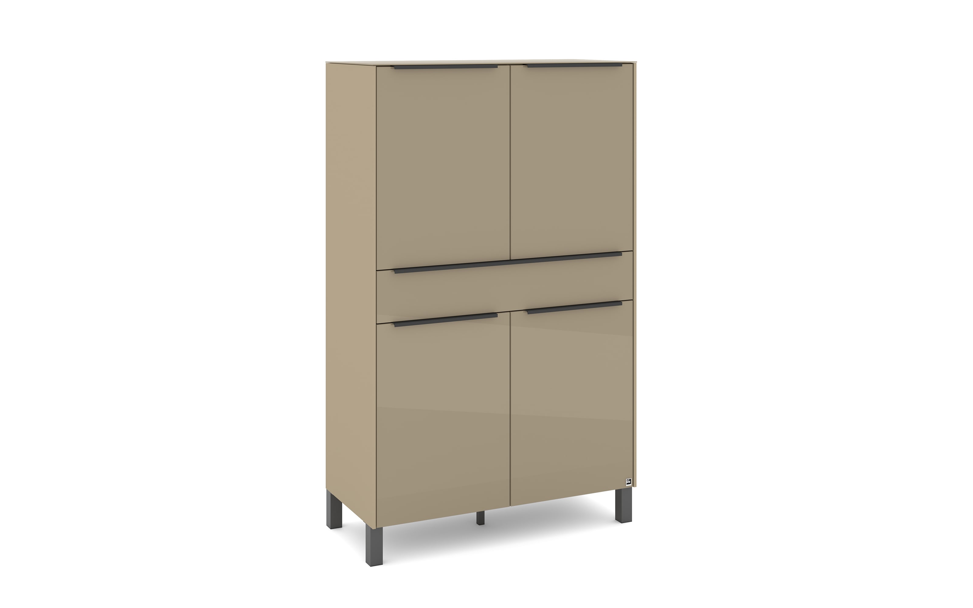 Highboard Reno, taupe/graphit