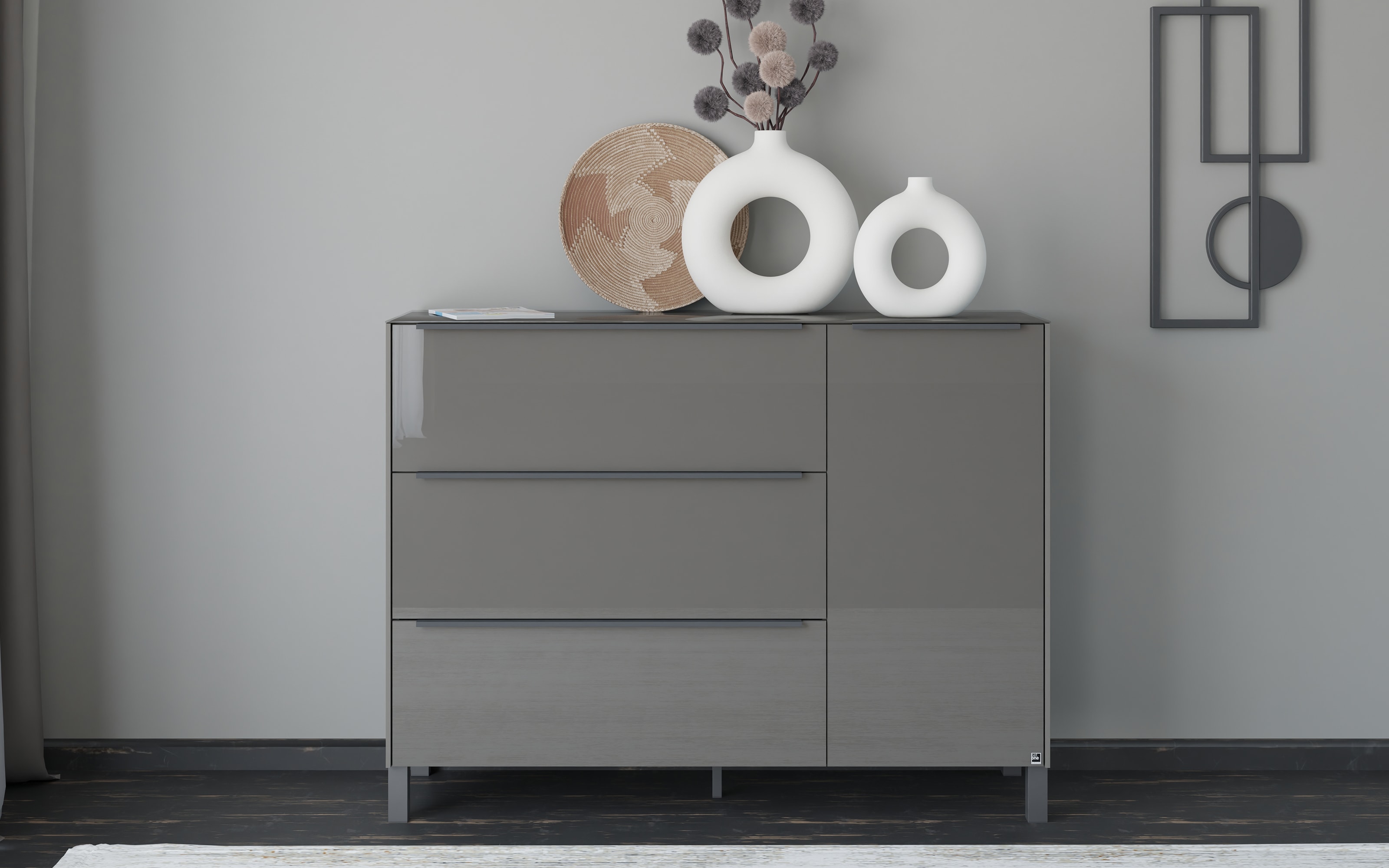 Kommode Reno, anthrazit/graphit