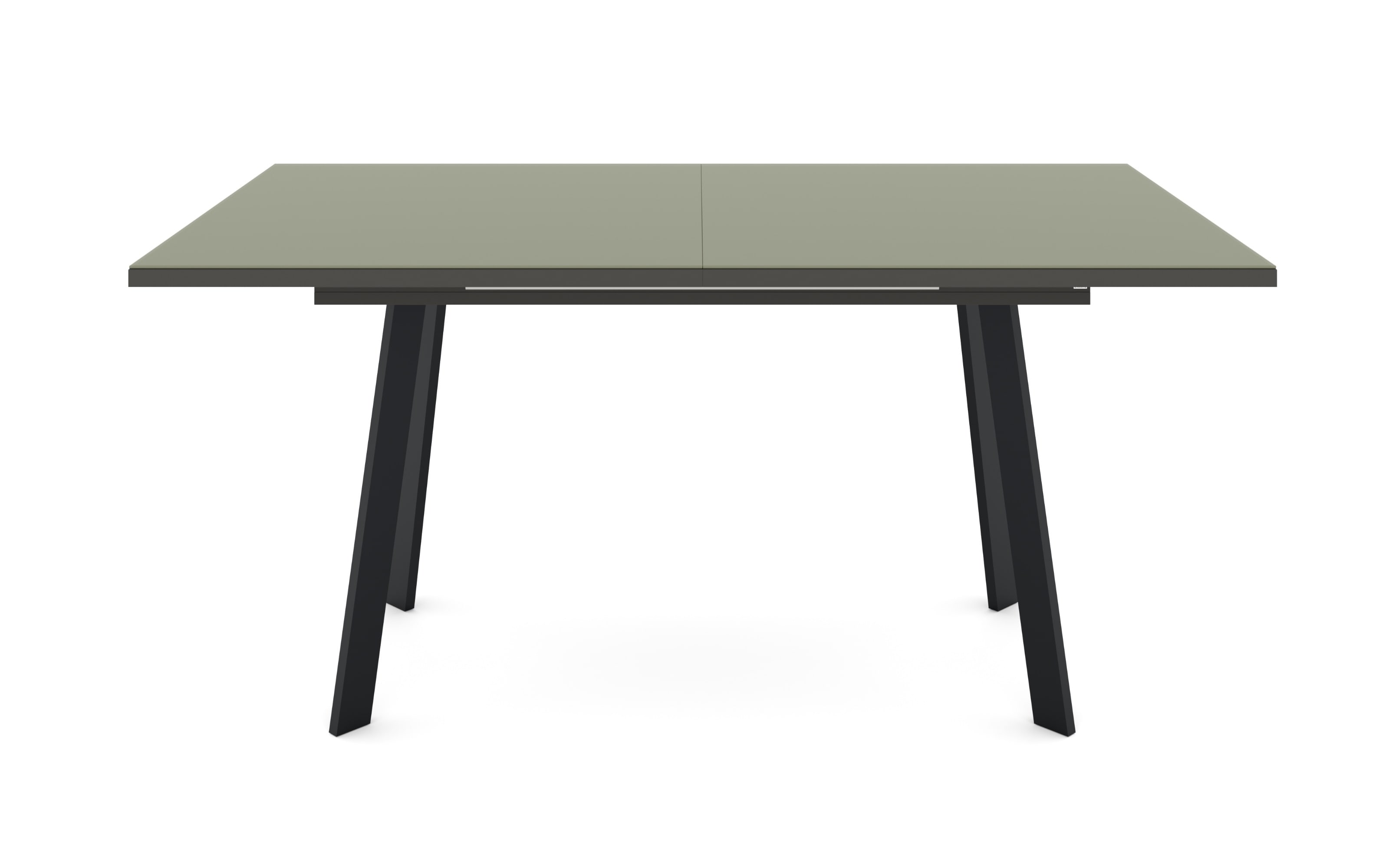 Esstisch Reno, olivgrün/schwarz