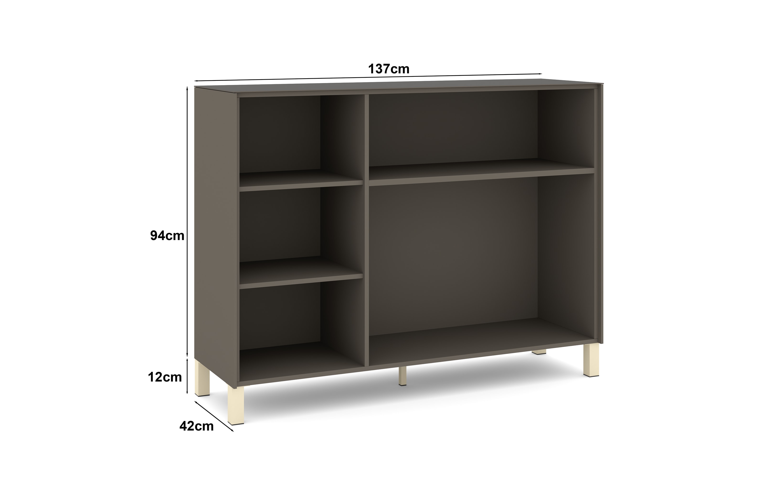 Kommode Reno, anthrazit/kaschmir