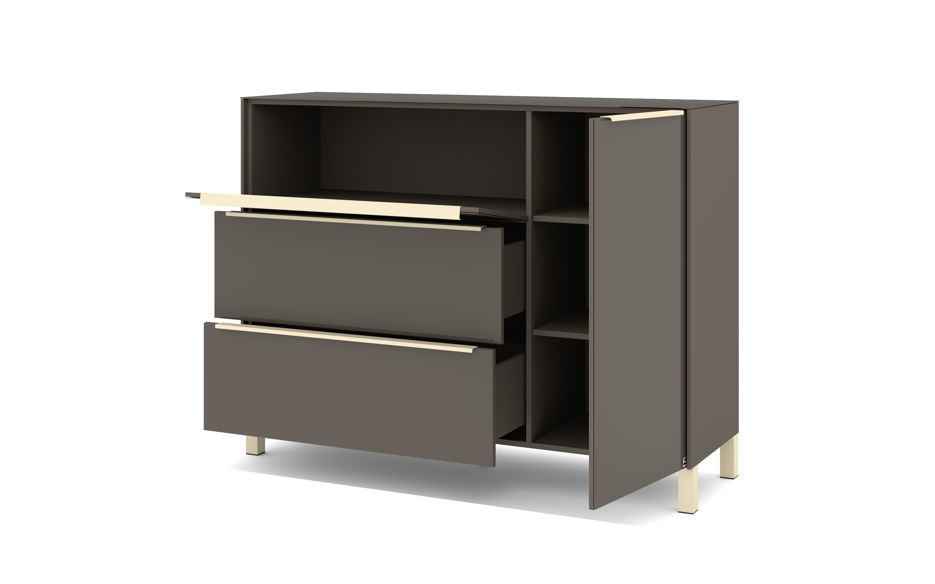 Kommode Reno, anthrazit/kaschmir