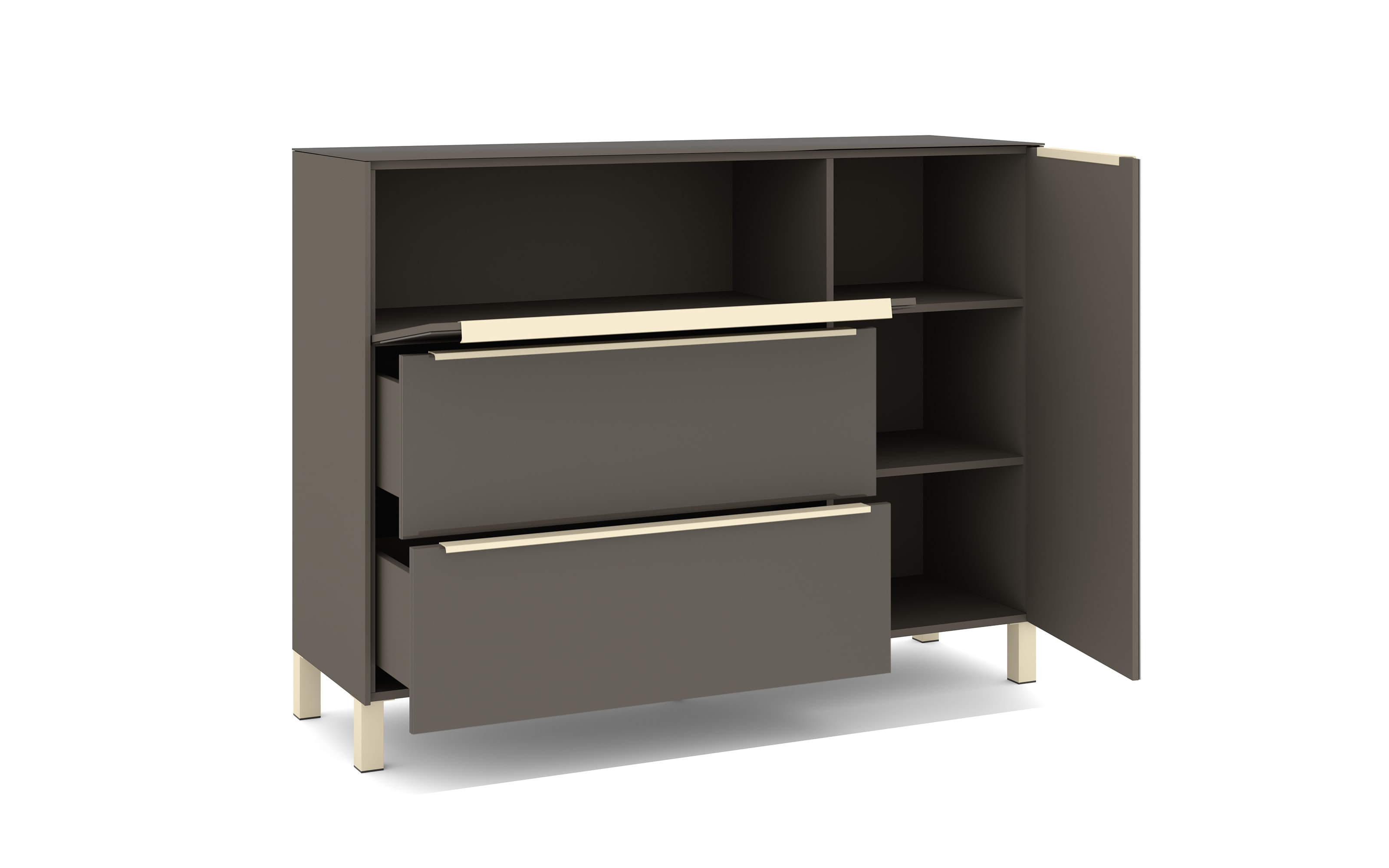 Kommode Reno, anthrazit/kaschmir