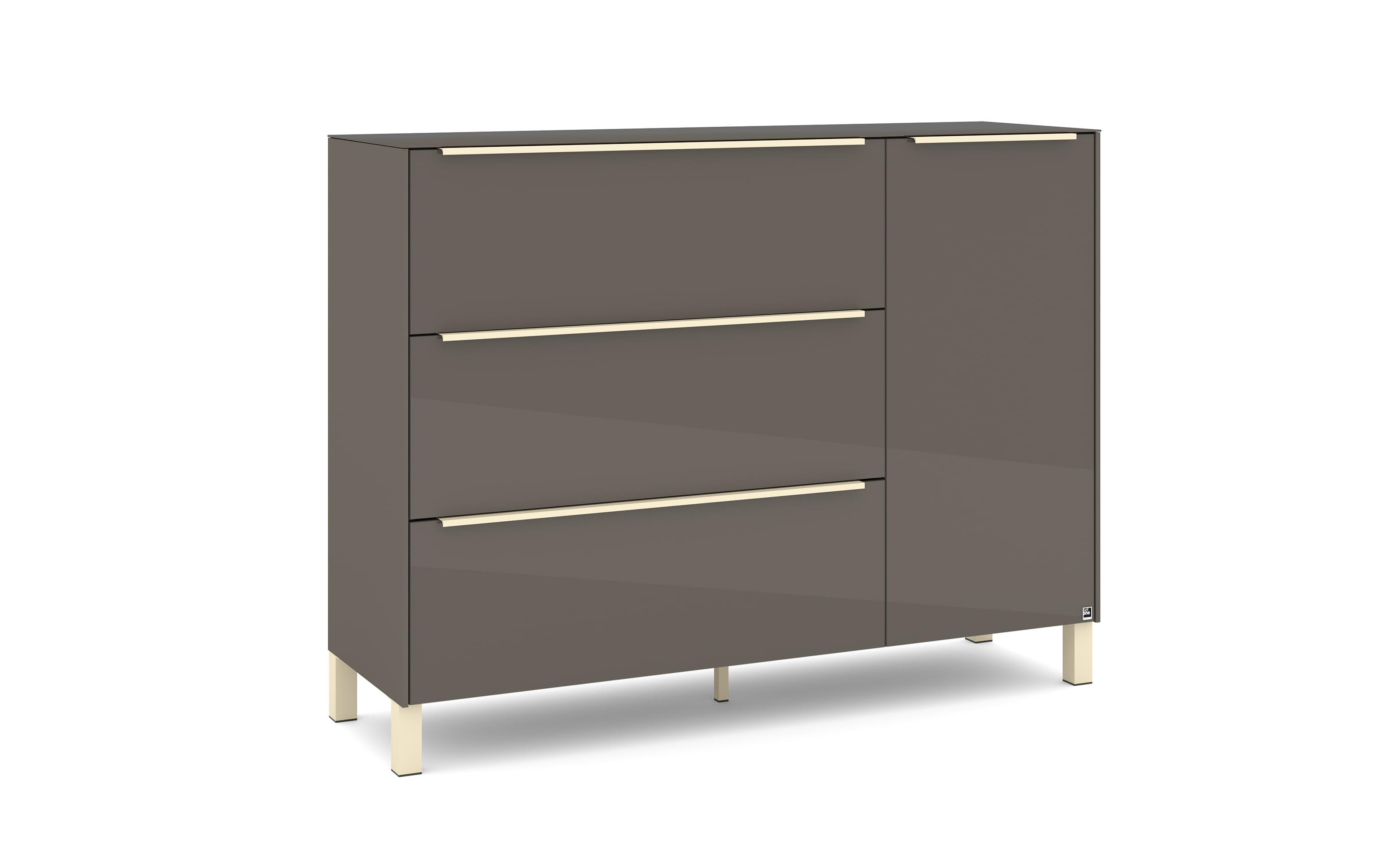 Kommode Reno, anthrazit/kaschmir