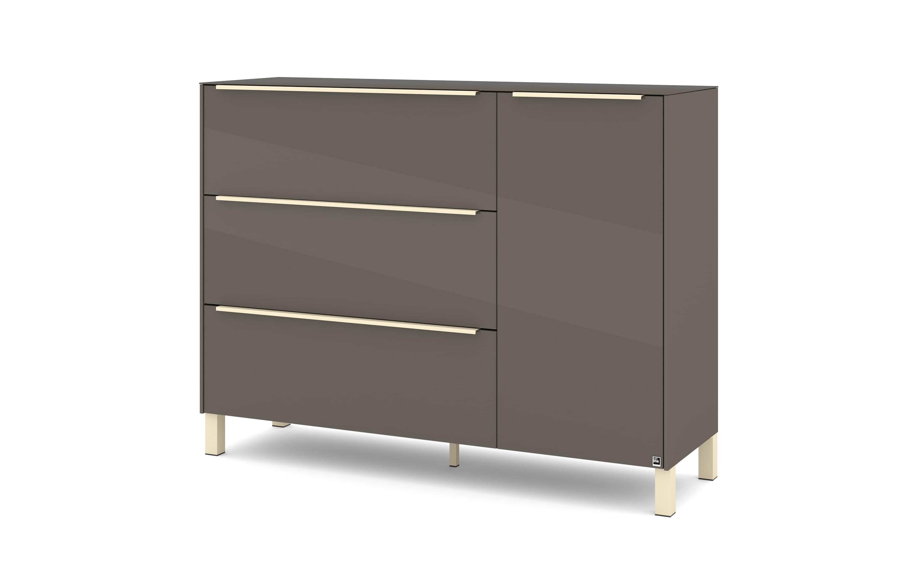 Kommode Reno, anthrazit/kaschmir