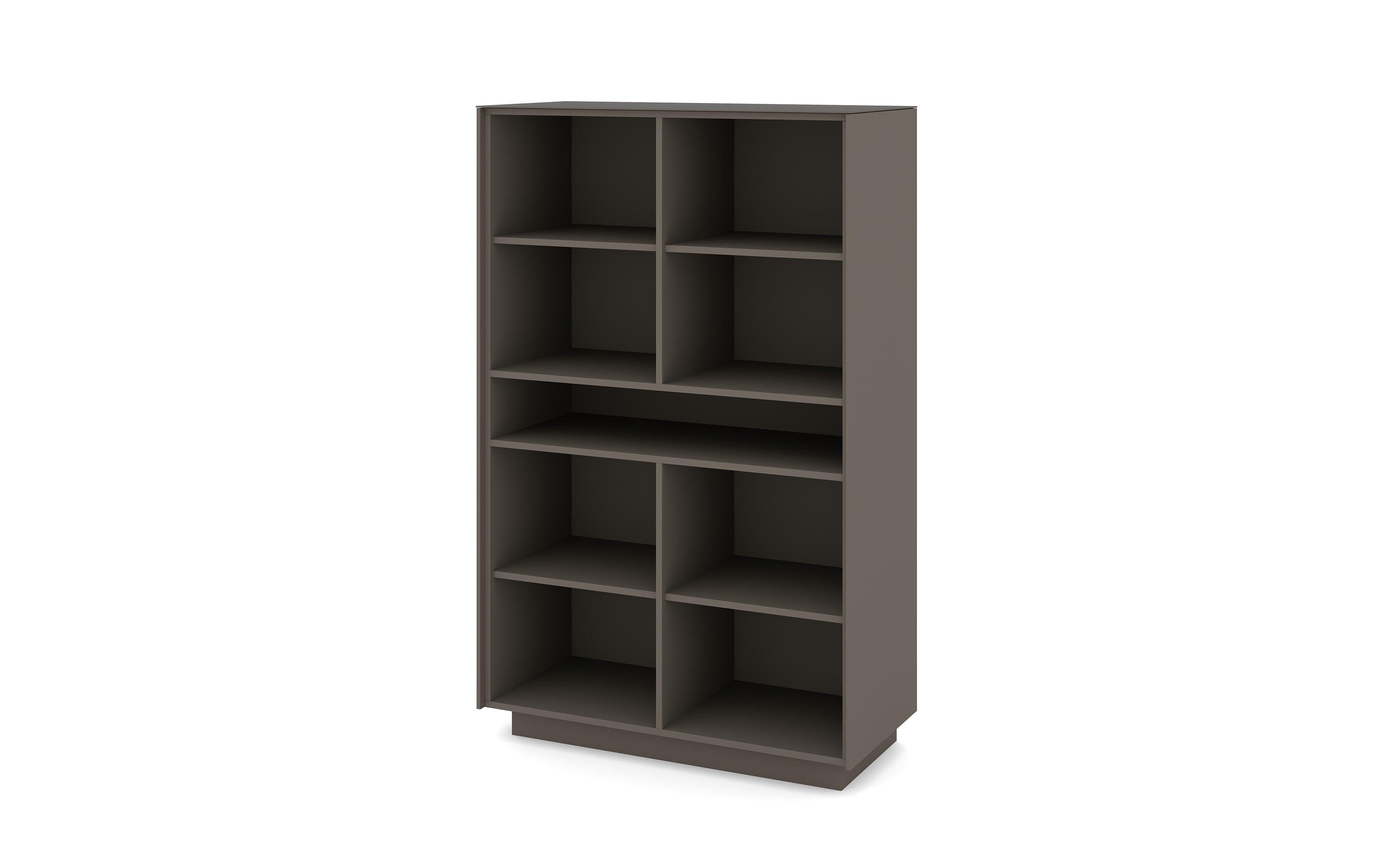 Highboard Reno, anthrazit/Edelstahl-Nachbildung