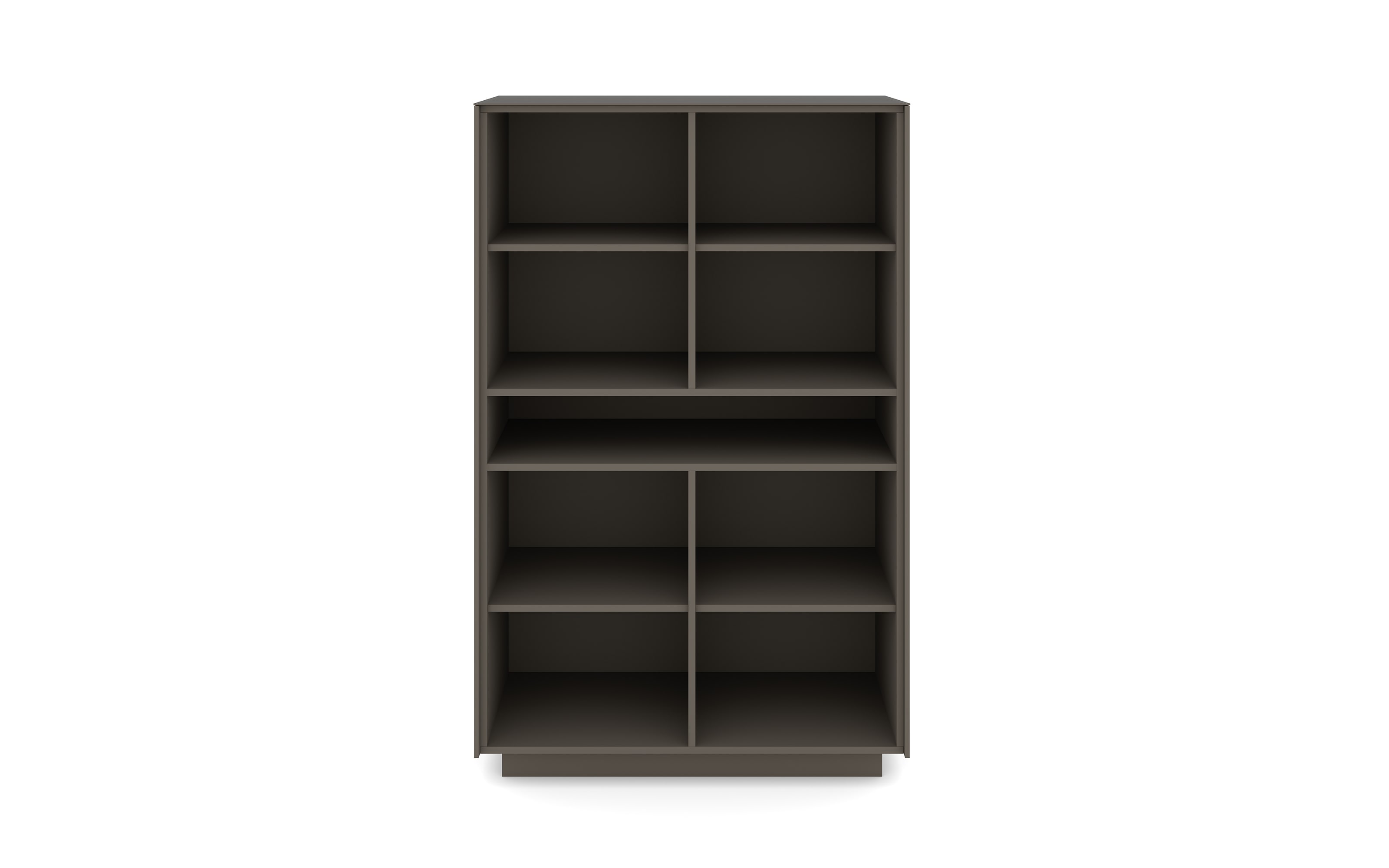 Highboard Reno, anthrazit/Edelstahl-Nachbildung