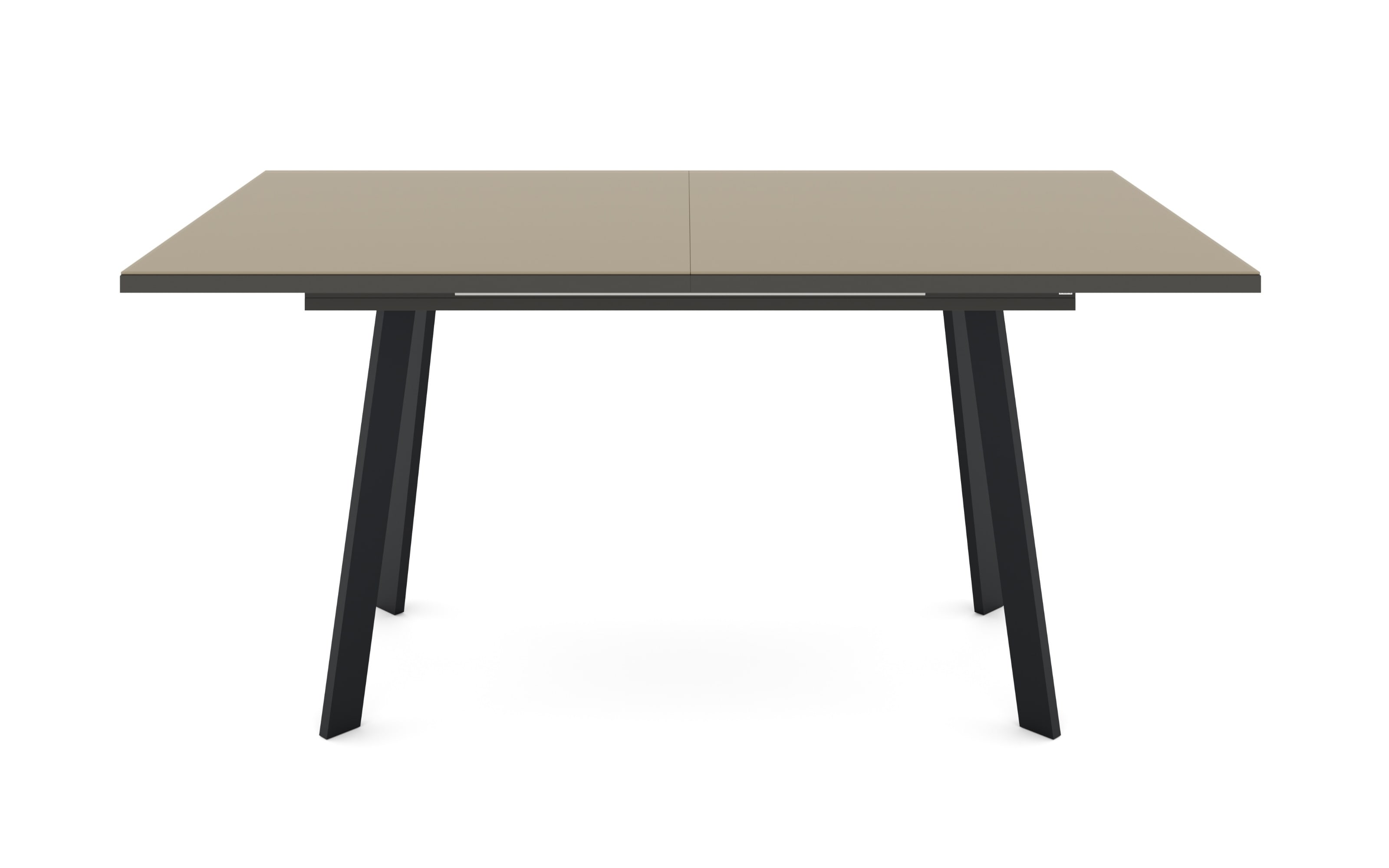 Esstisch Reno, taupe/schwarz