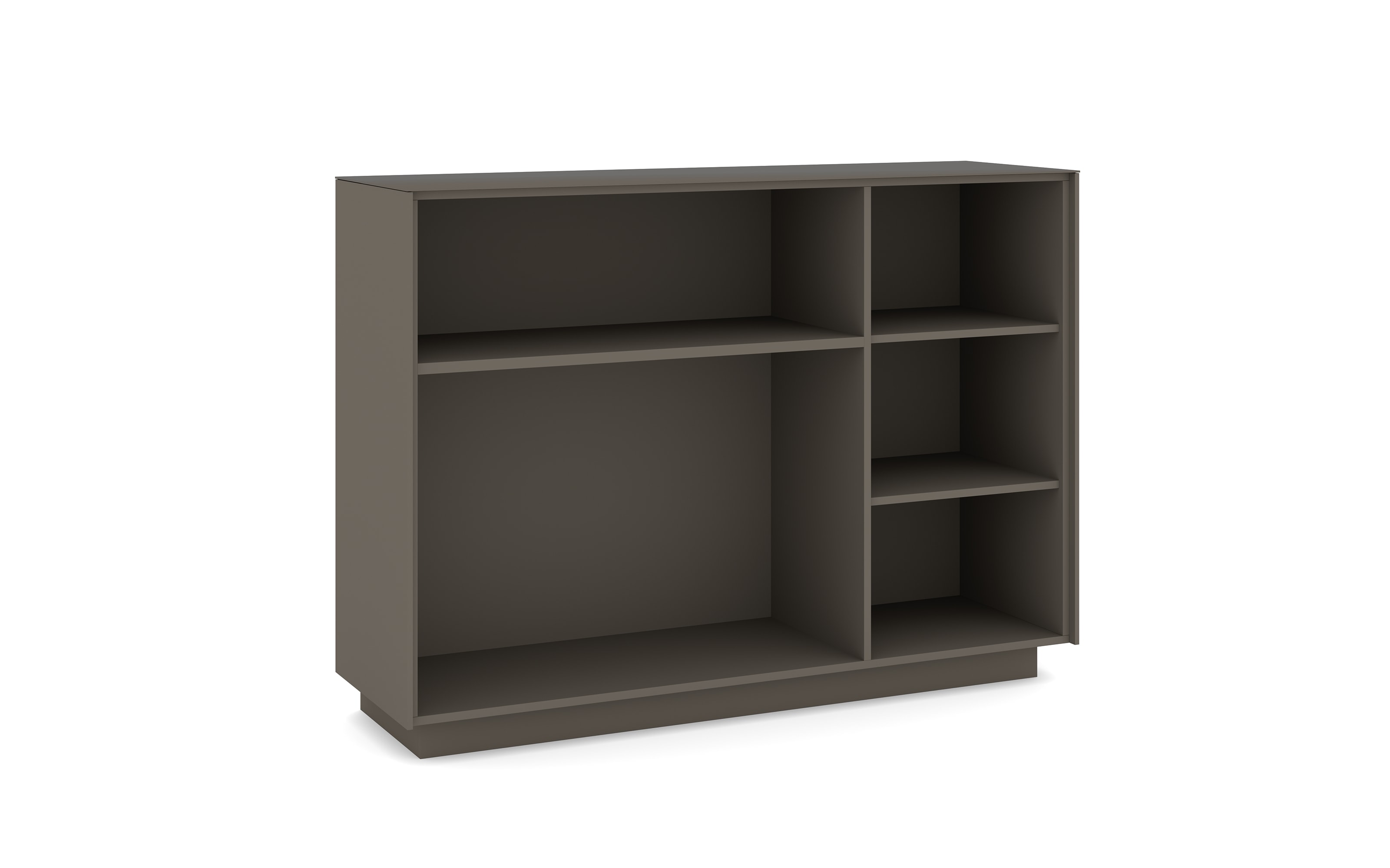 Kommode Reno, anthrazit/Edelstahl-Nachbildung