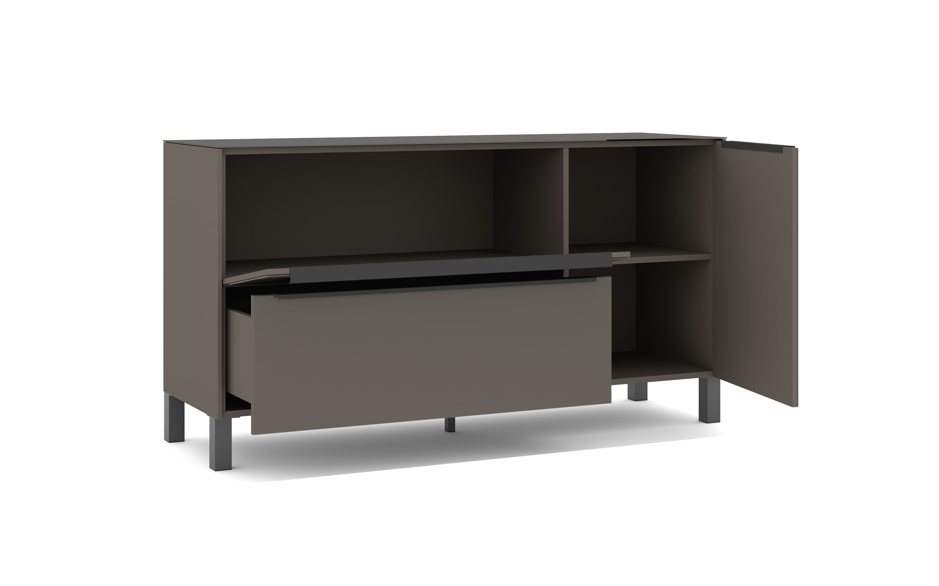 Lowboard Reno, anthrazit/graphit