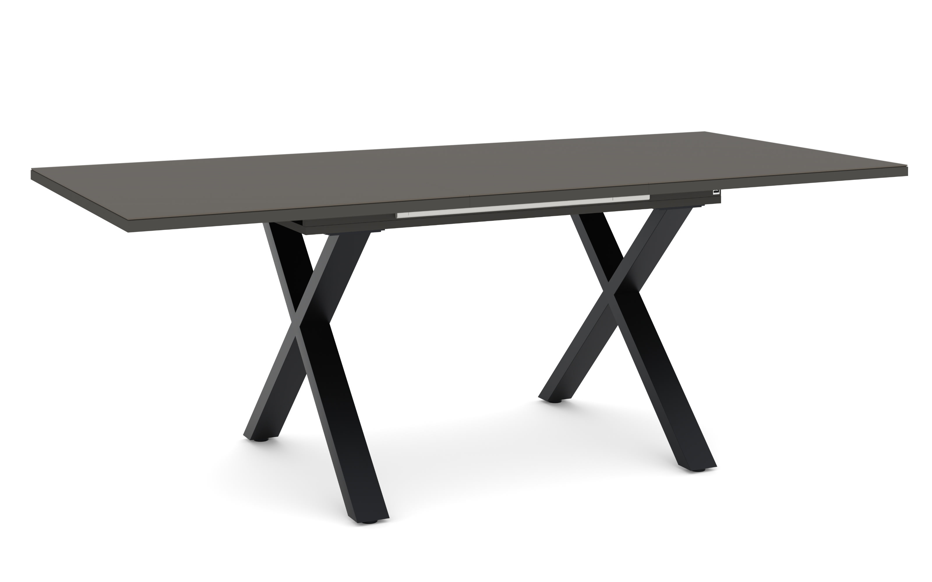 Esstisch Reno, anthrazit/schwarz