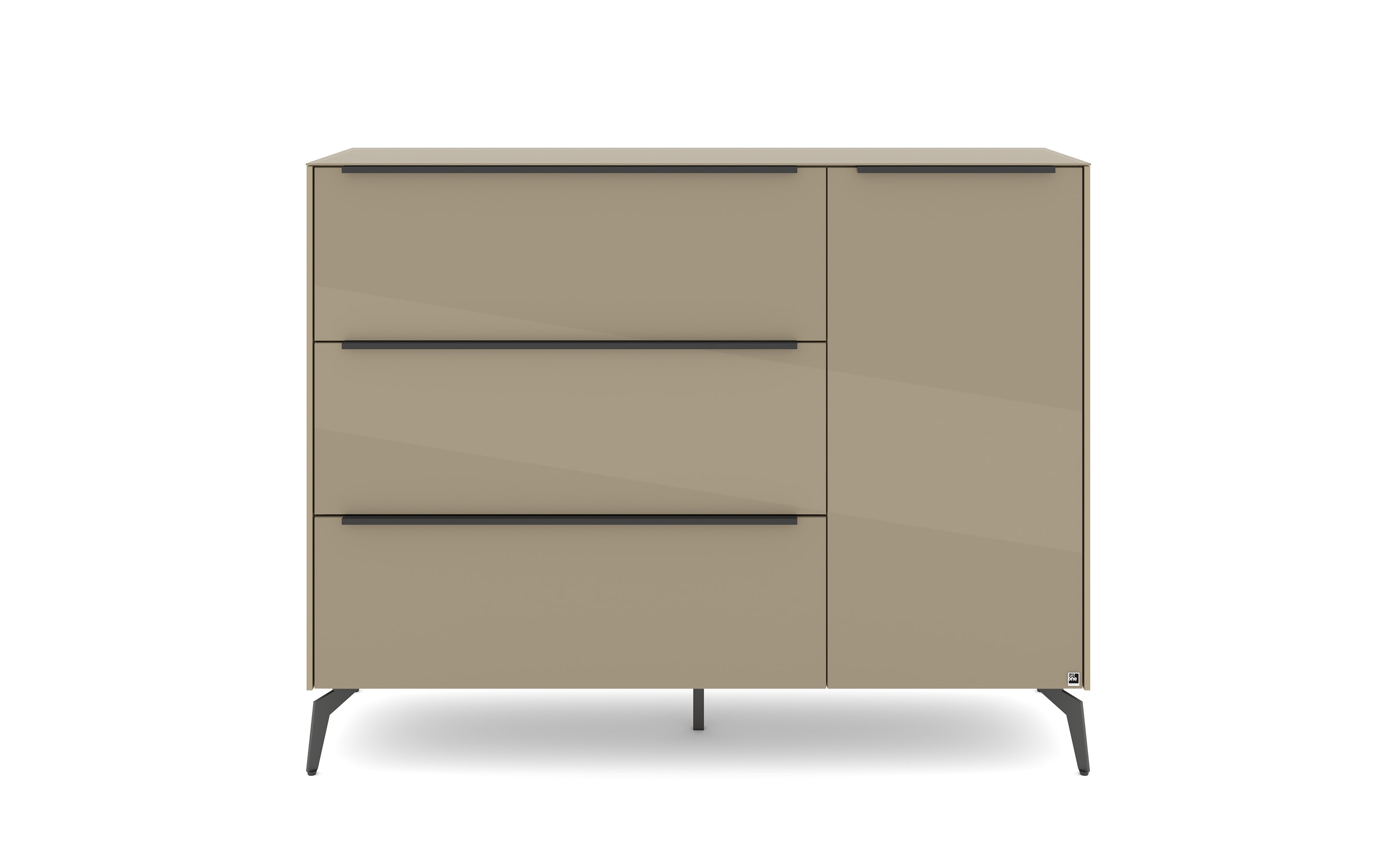 Kommode Reno, taupe/graphit