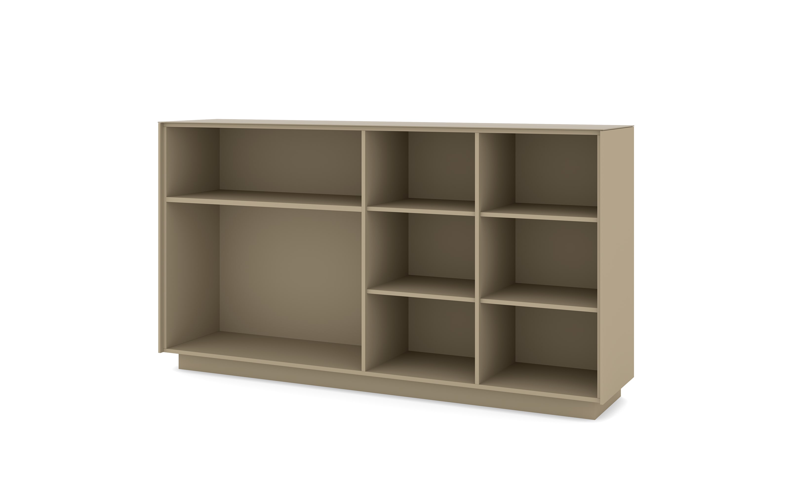 Kommode Reno, taupe/Edelstahl-Nachbildung