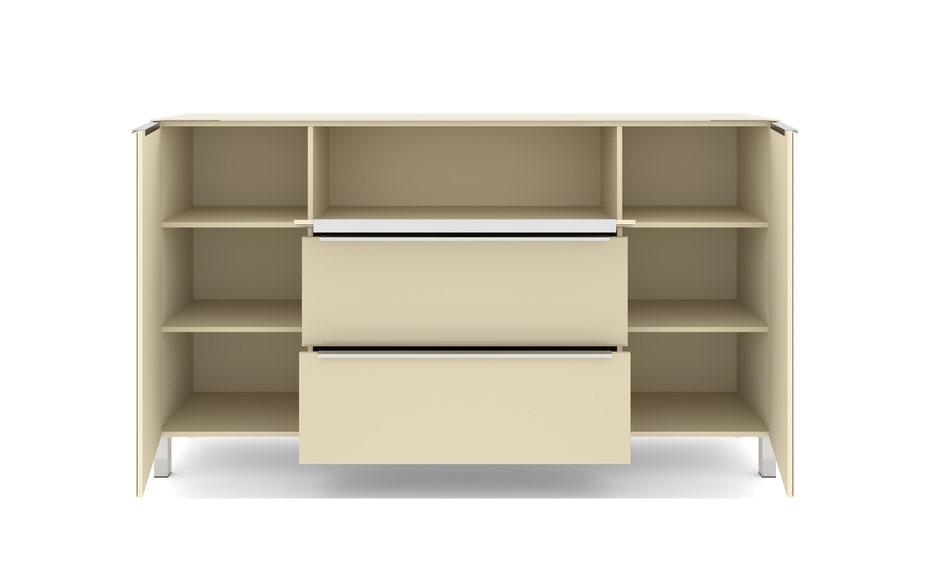 Kommode Reno, kaschmir/Edelstahl