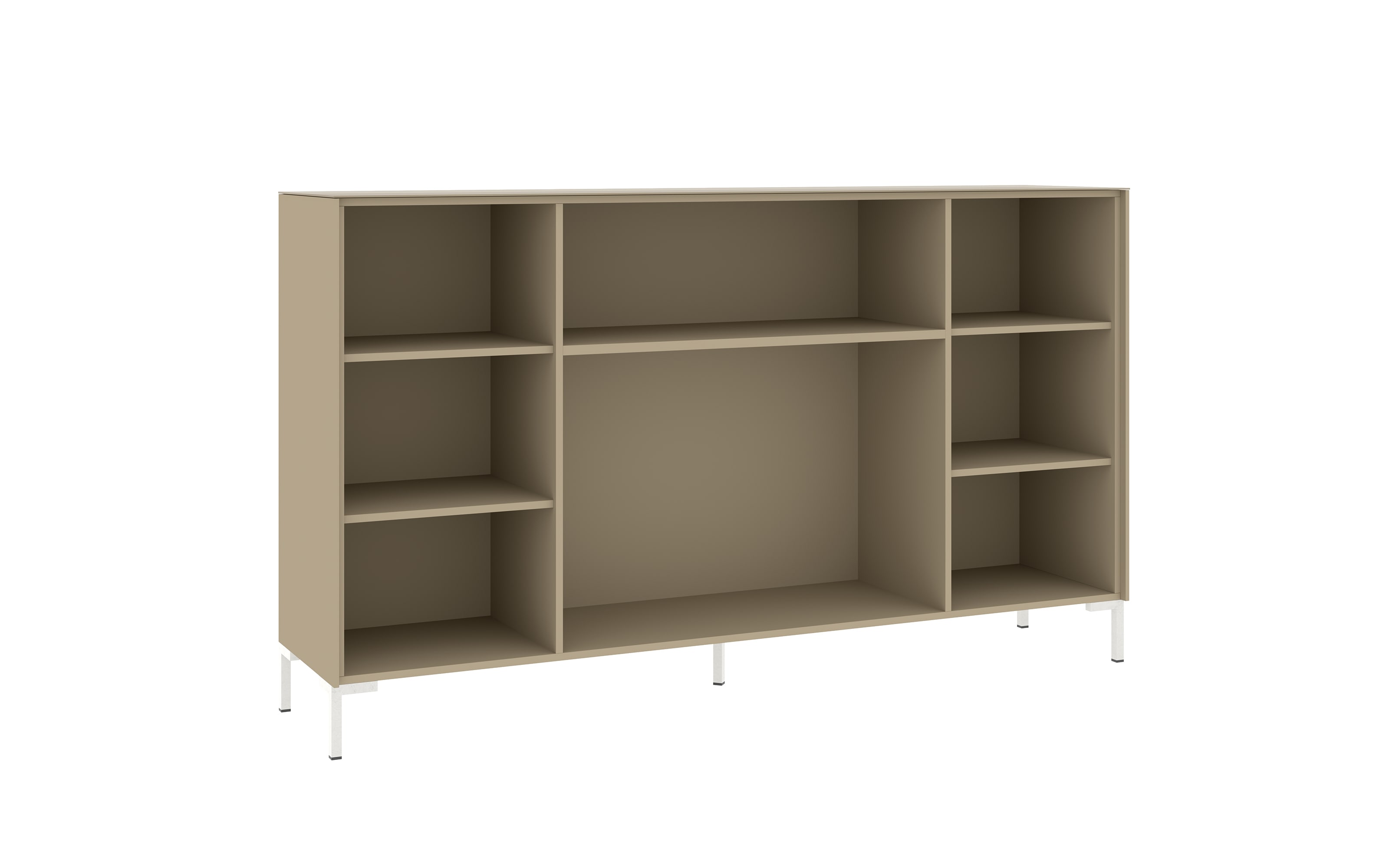 Kommode Reno, taupe/Edelstahl