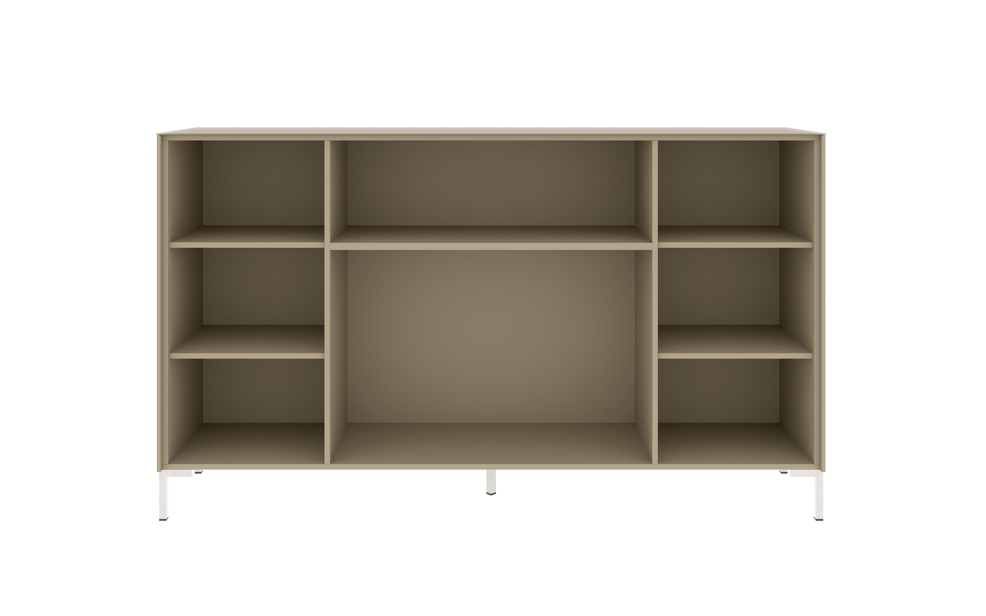 Kommode Reno, taupe/Edelstahl