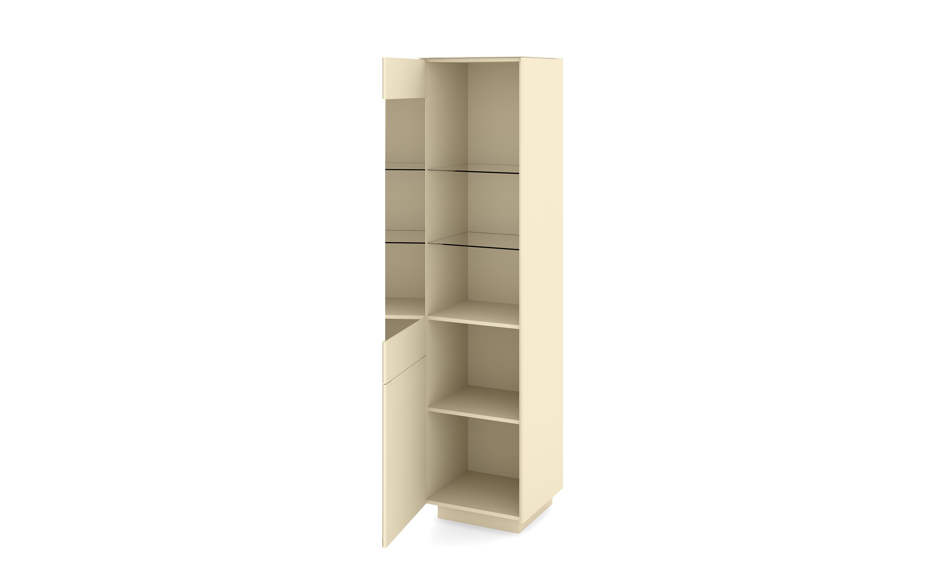 Standvitrine Reno, kaschmir 