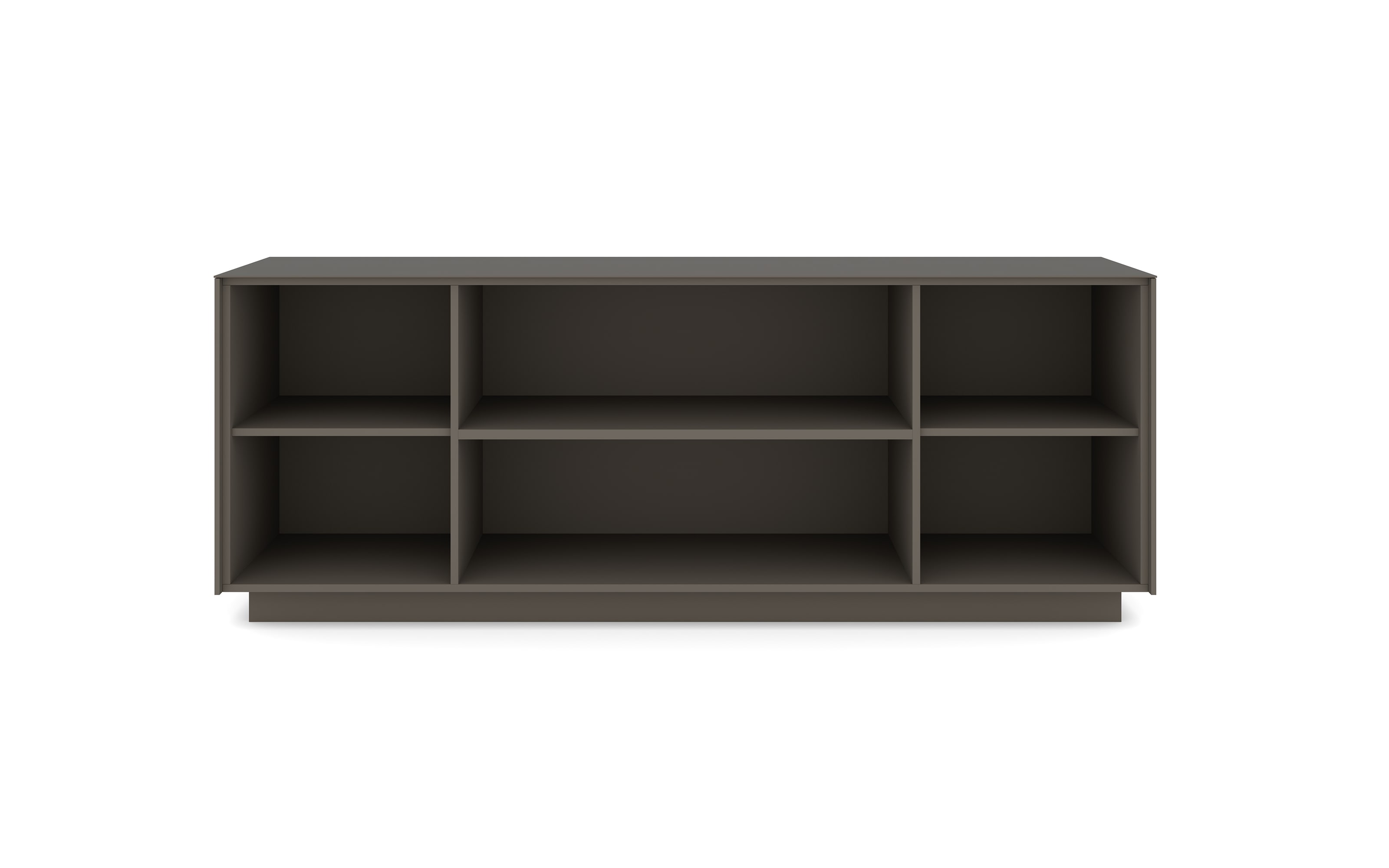 Lowboard Reno, anthrazit/Edelstahl