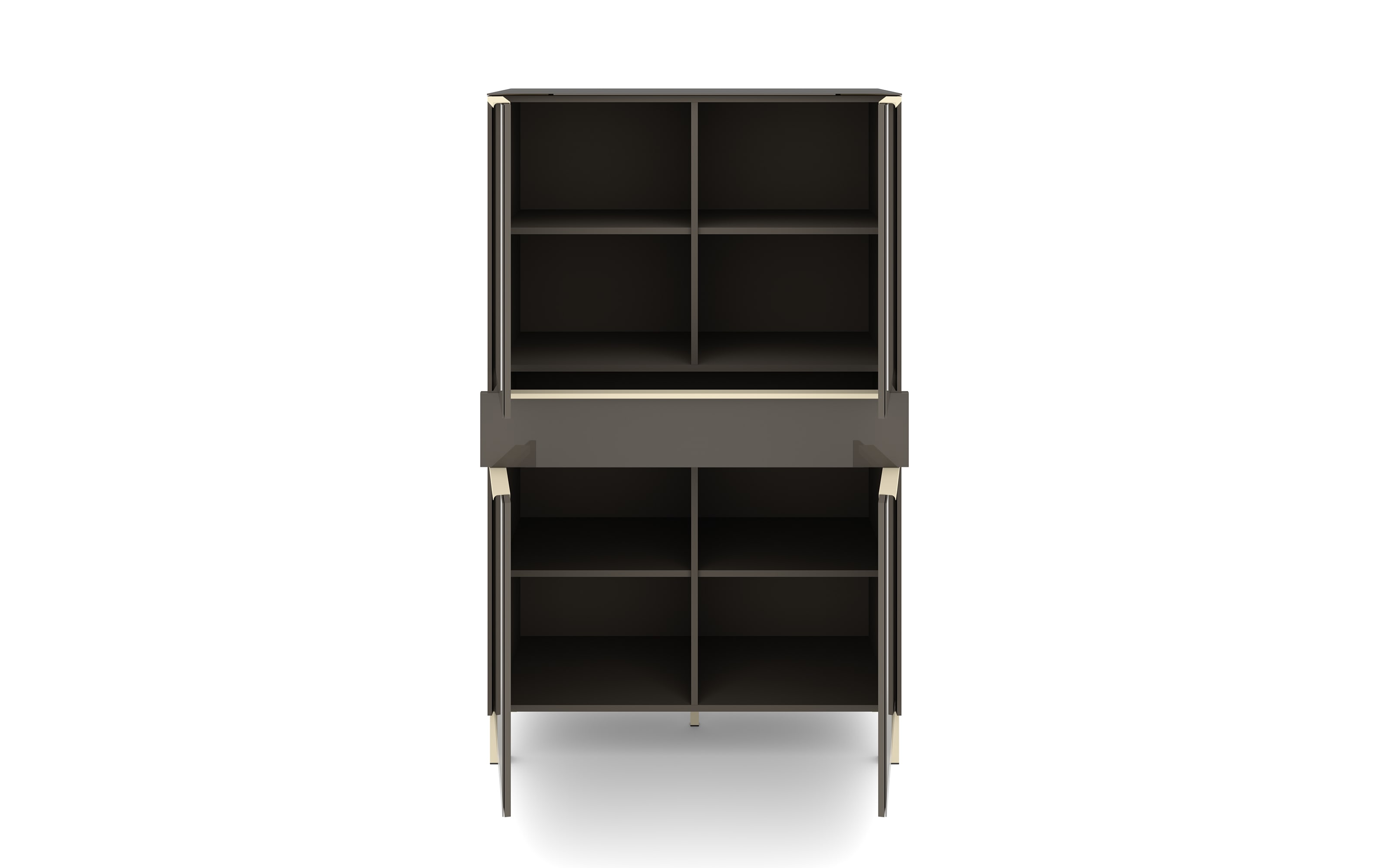 Highboard Reno, anthrazit/kaschmir