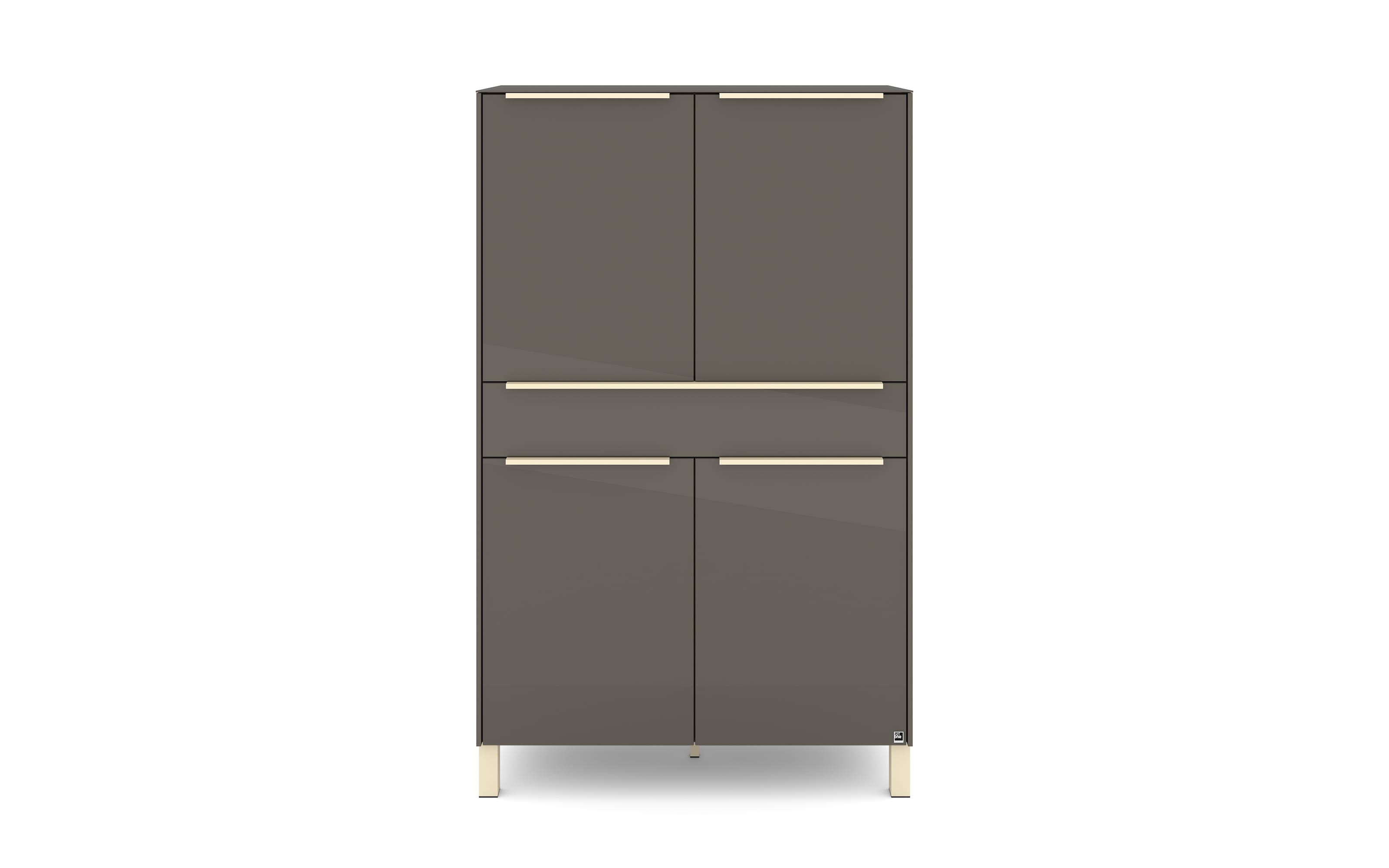 Highboard Reno, anthrazit/kaschmir