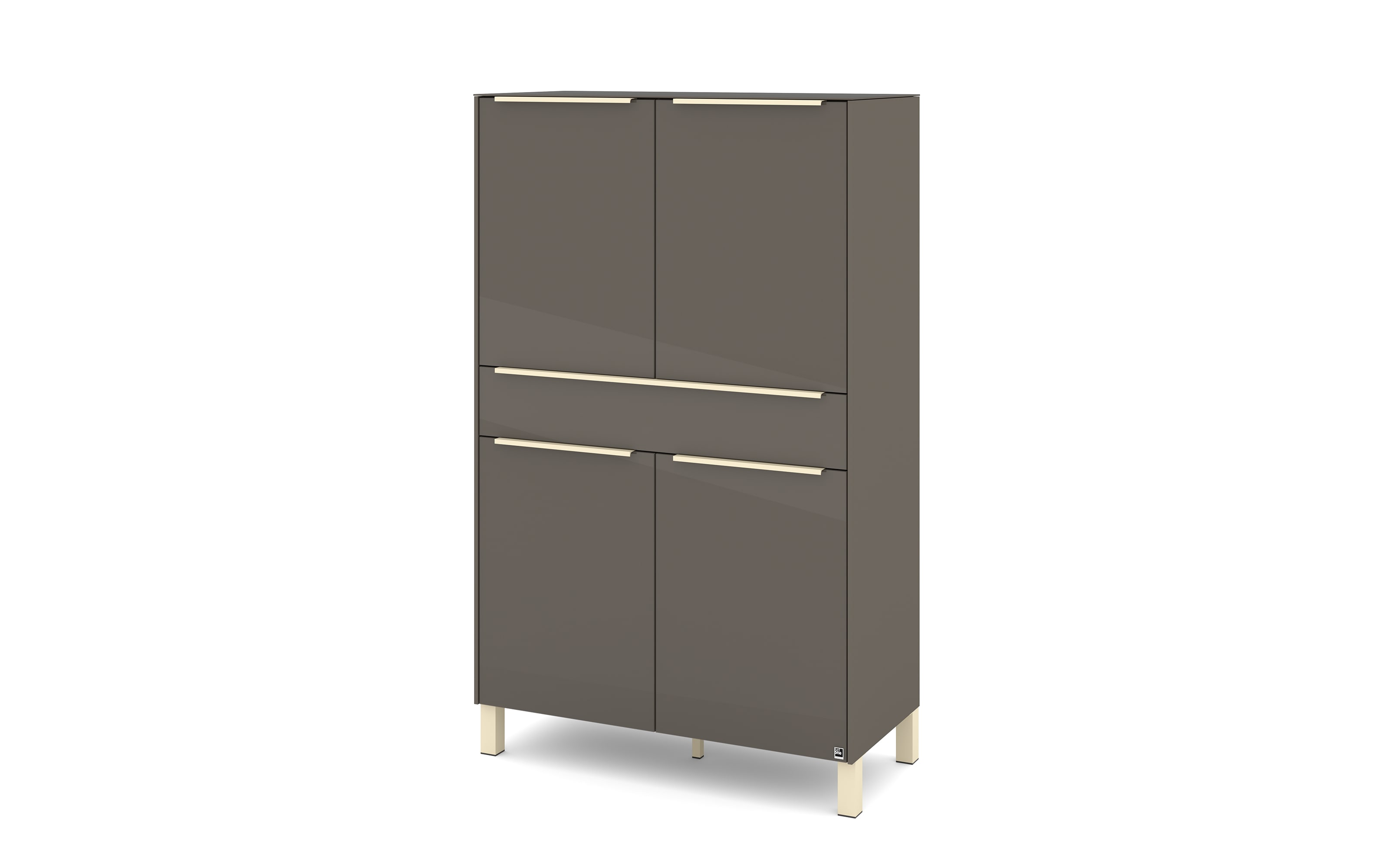 Highboard Reno, anthrazit/kaschmir