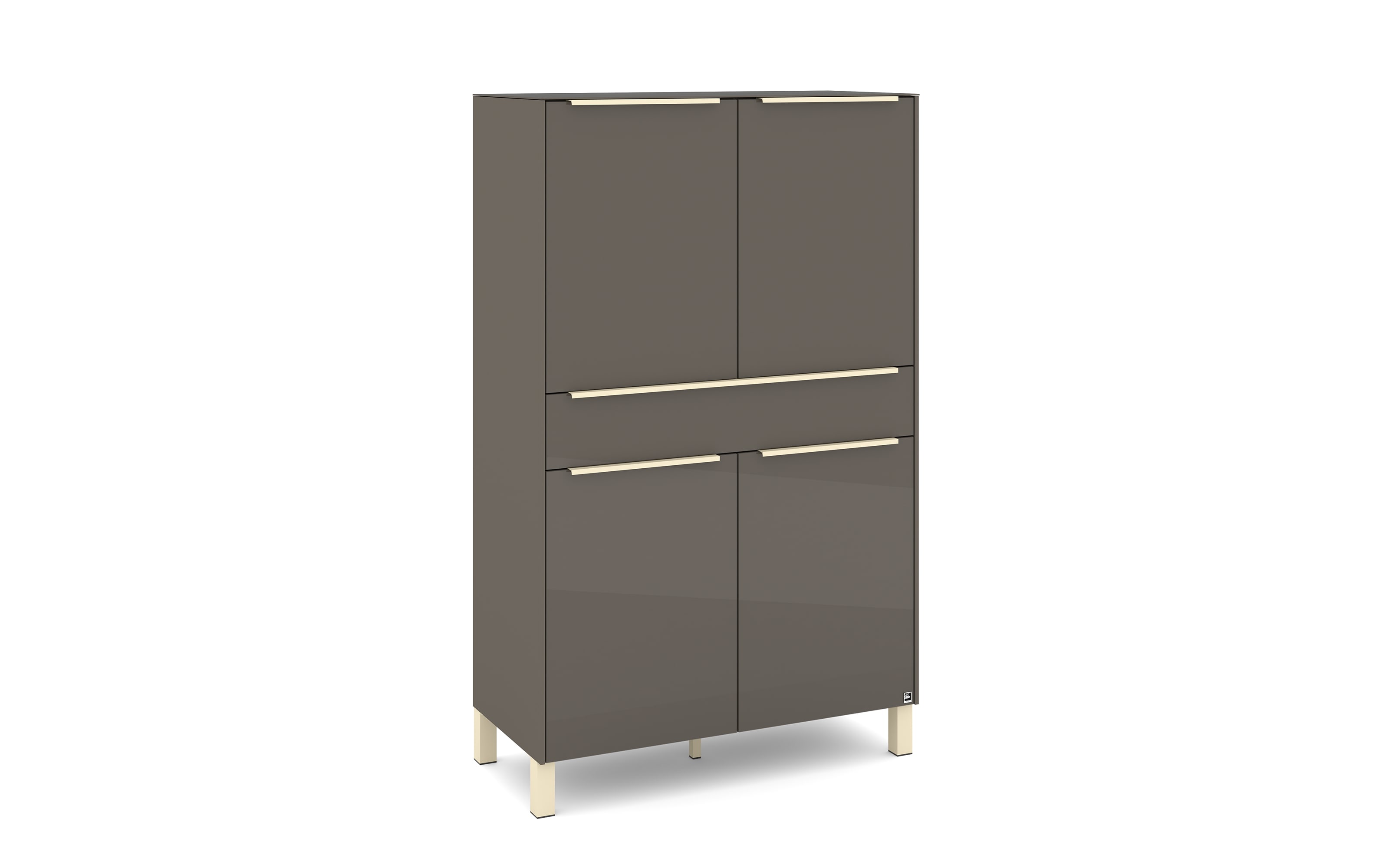 Highboard Reno, anthrazit/kaschmir