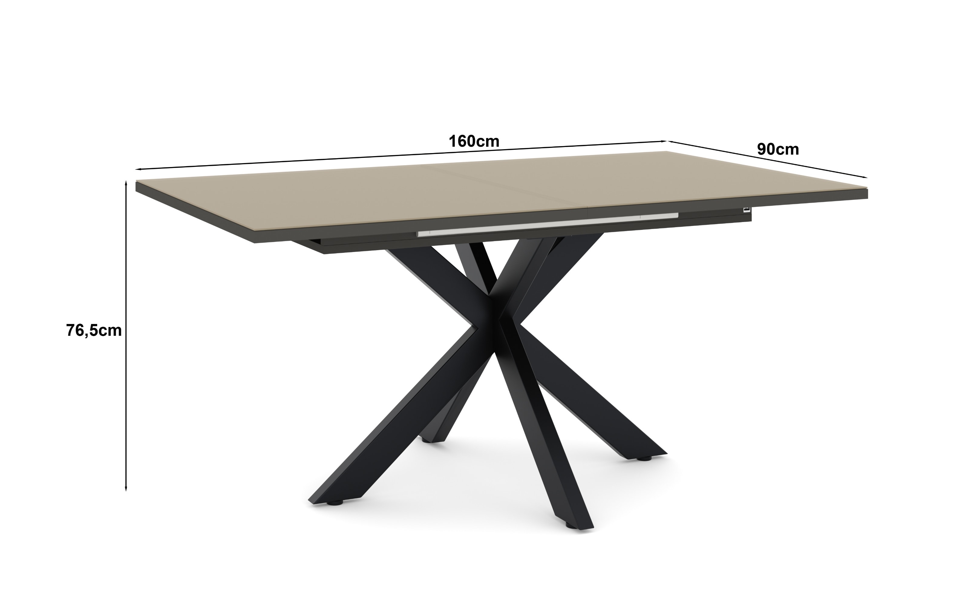 Esstisch Reno, taupe