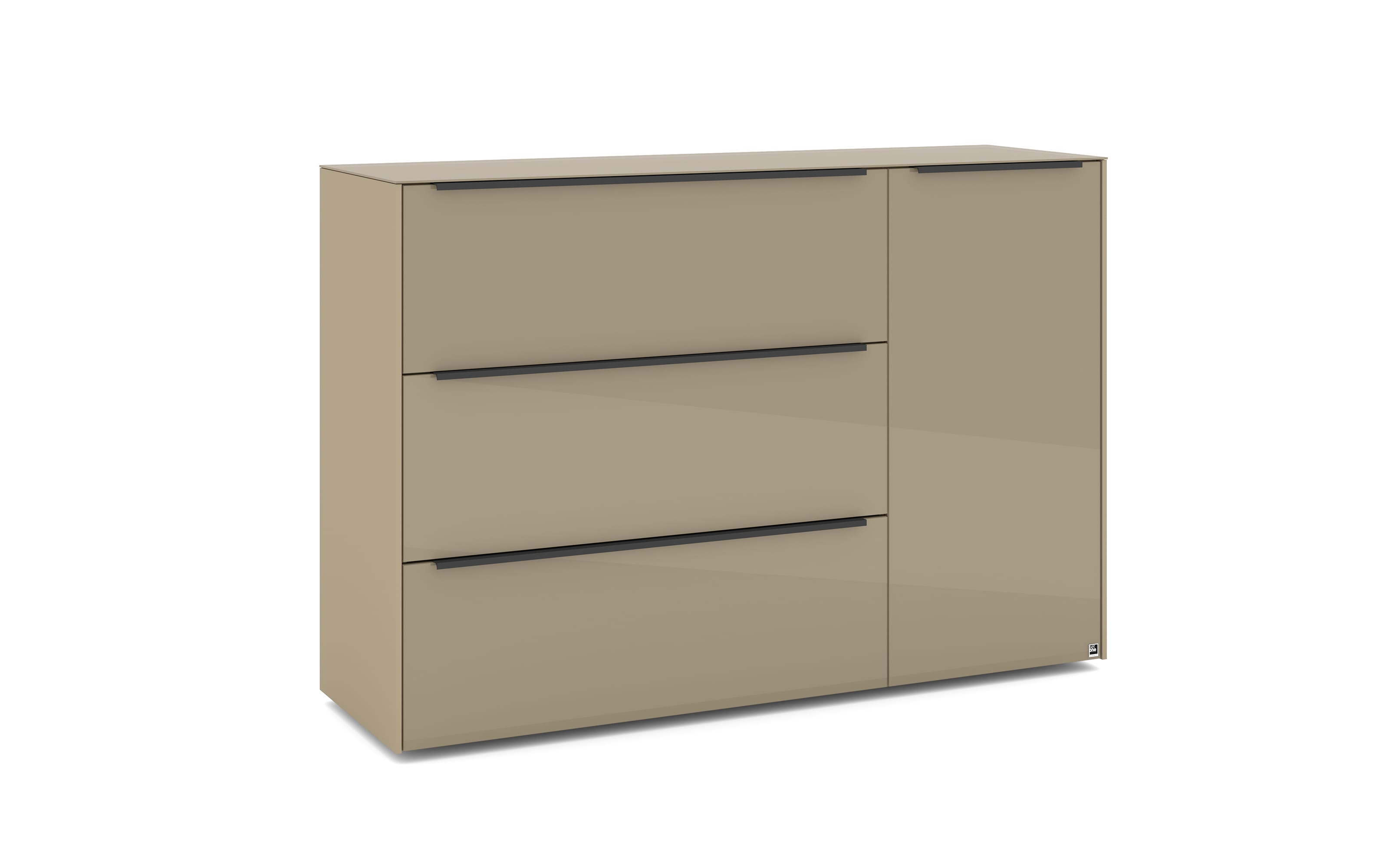 Kommode Reno, taupe/graphit