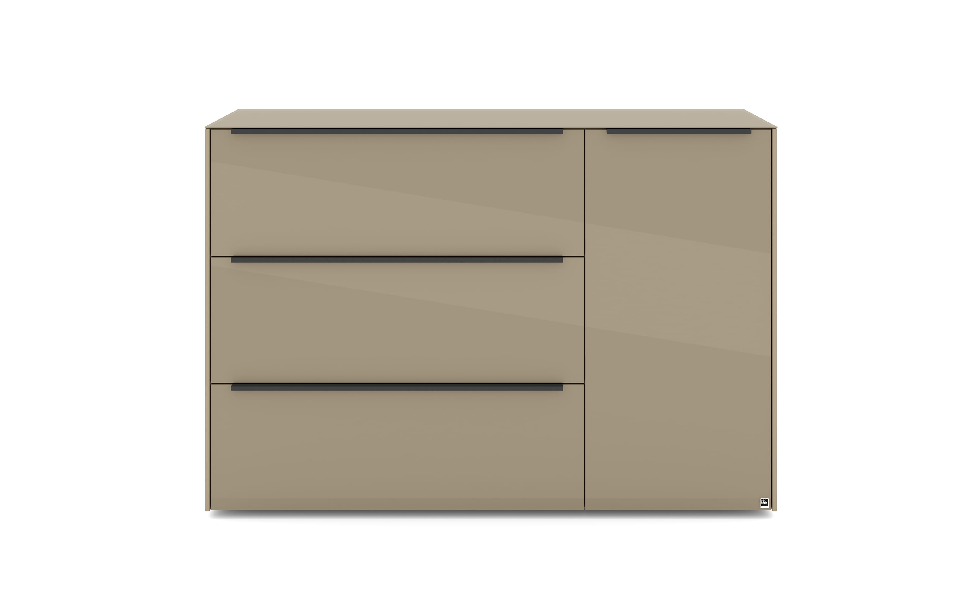 Kommode Reno, taupe/graphit