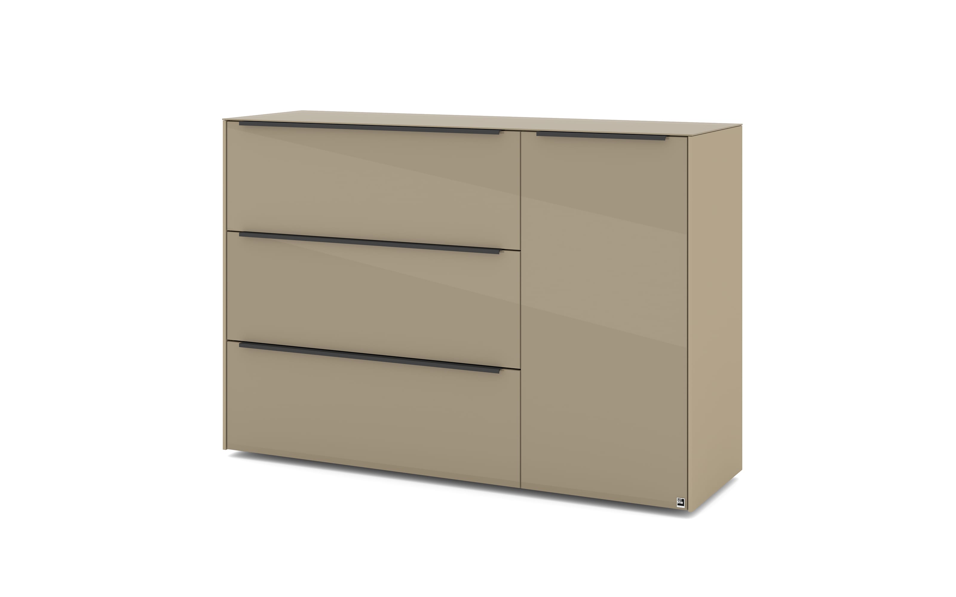 Kommode Reno, taupe/graphit