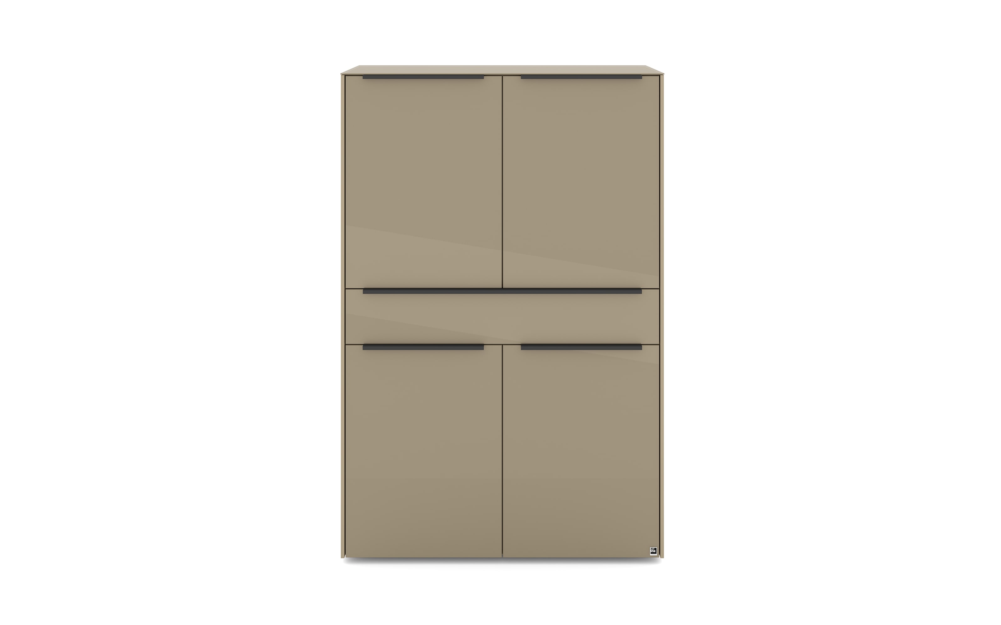 Highboard Reno, taupe/graphit