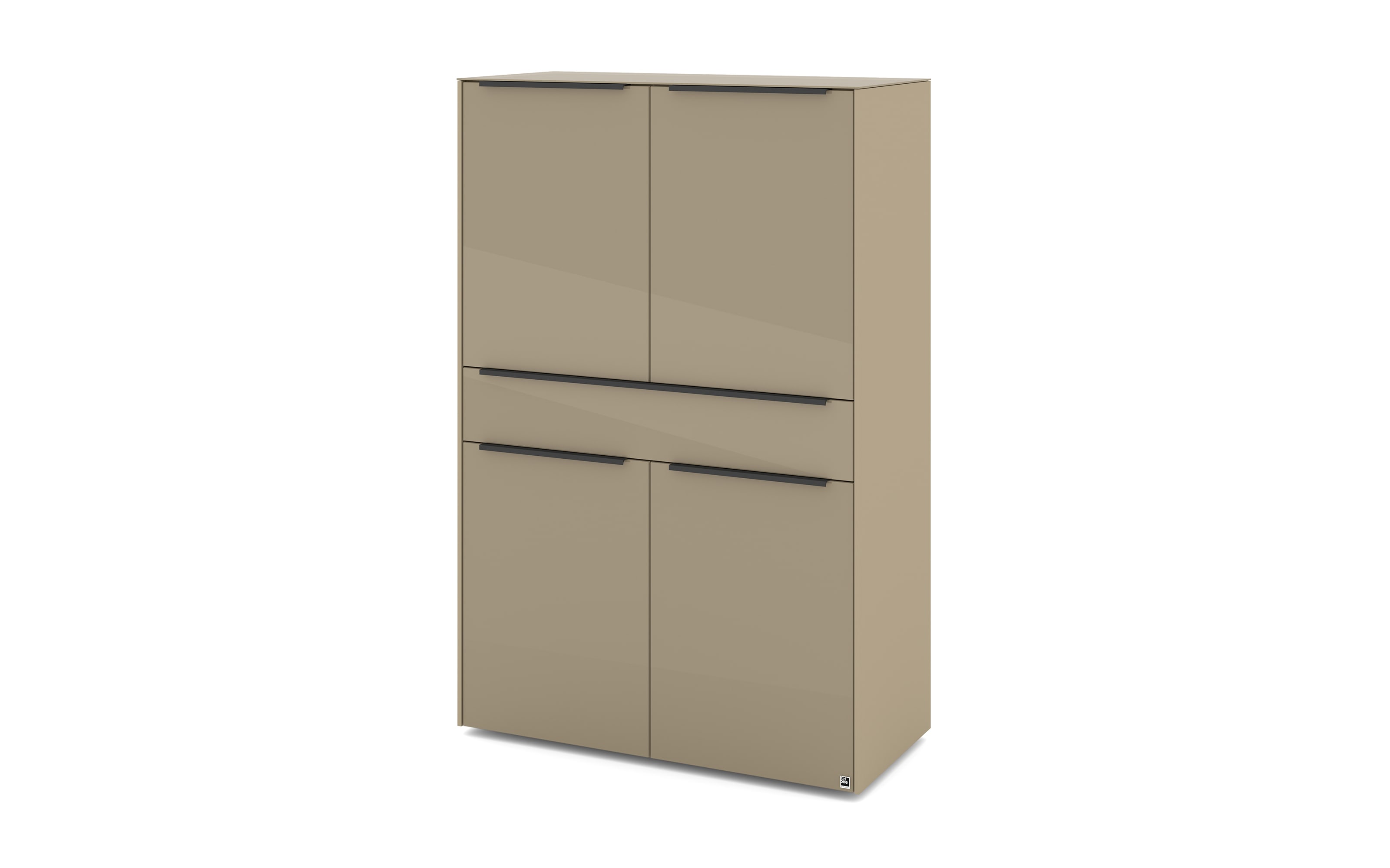 Highboard Reno, taupe/graphit