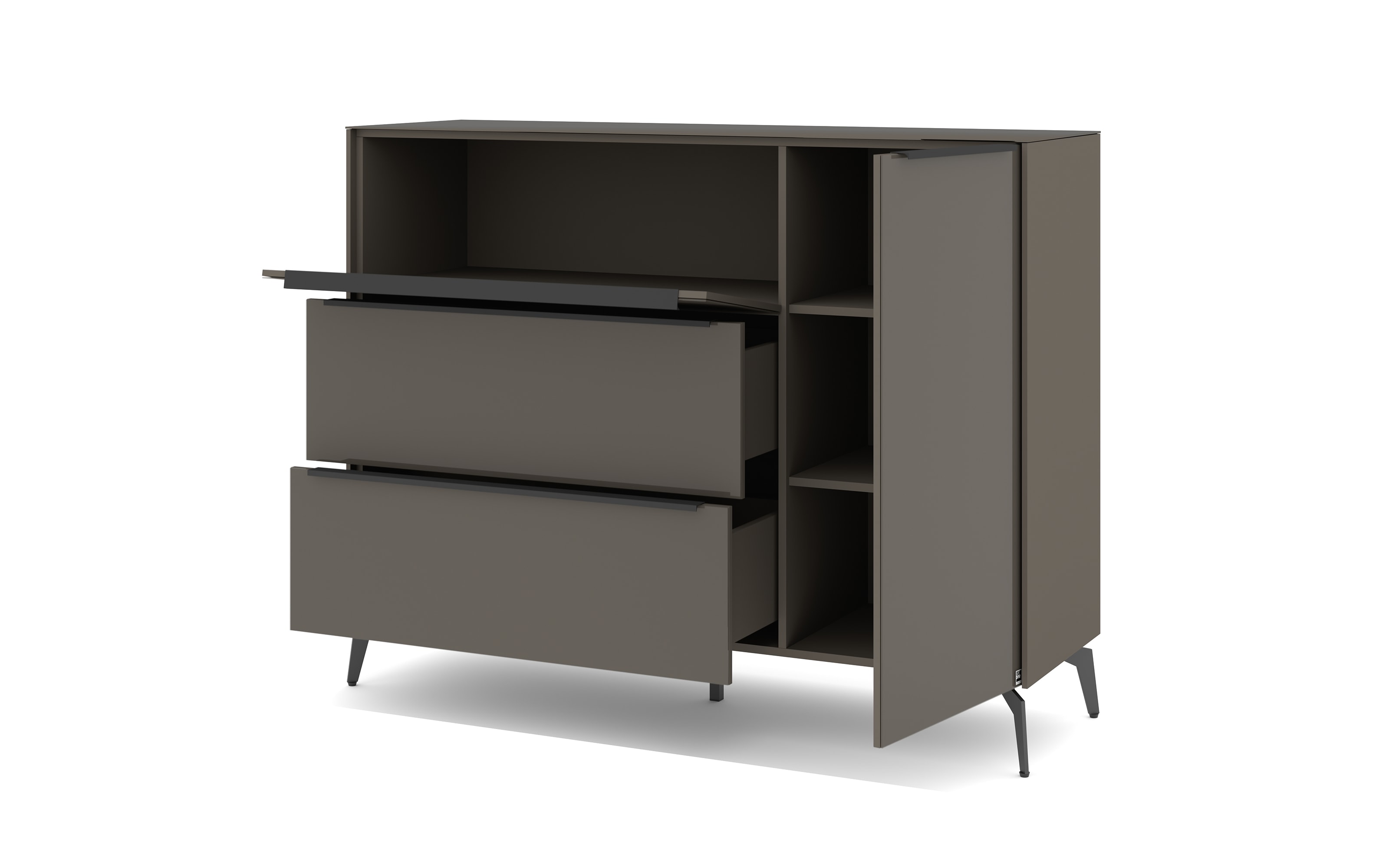 Kommode Reno, anthrazit/graphit