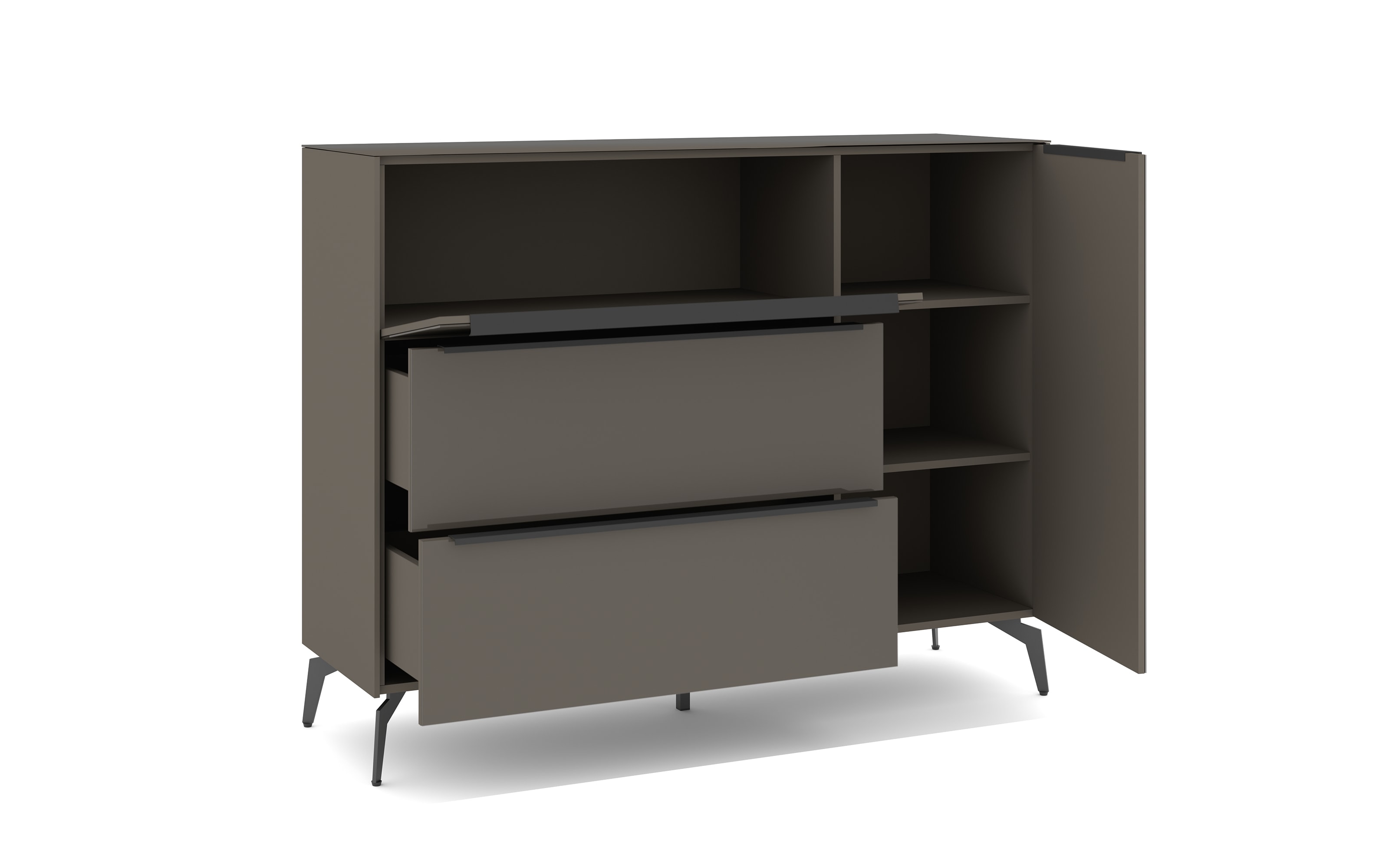 Kommode Reno, anthrazit/graphit